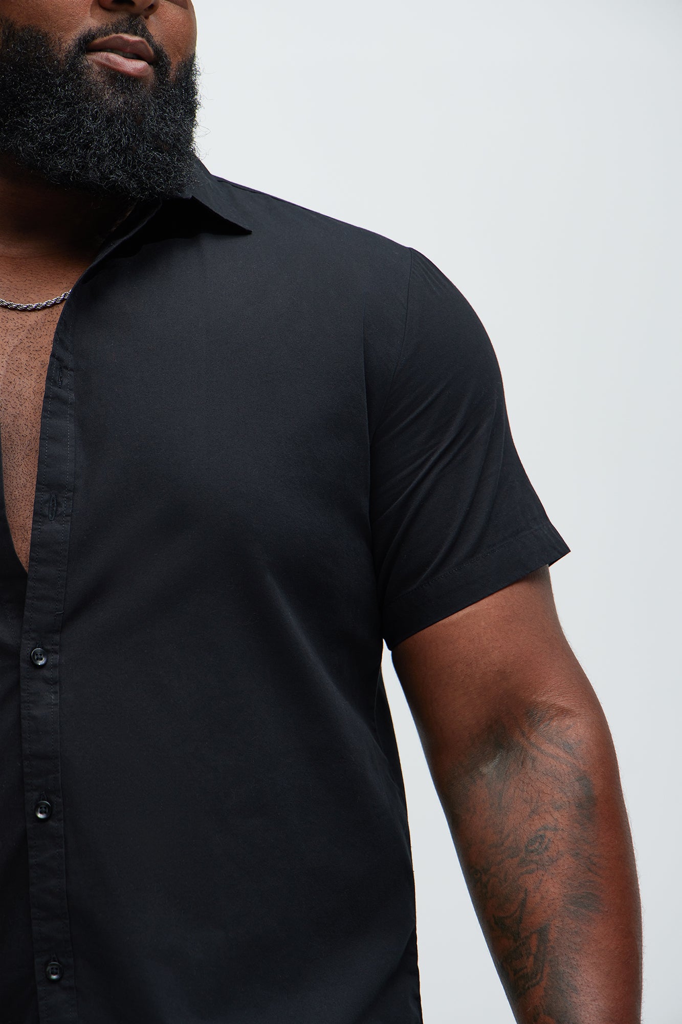 Ryland Short Sleeve Button Up Shirt - Black - Image 11