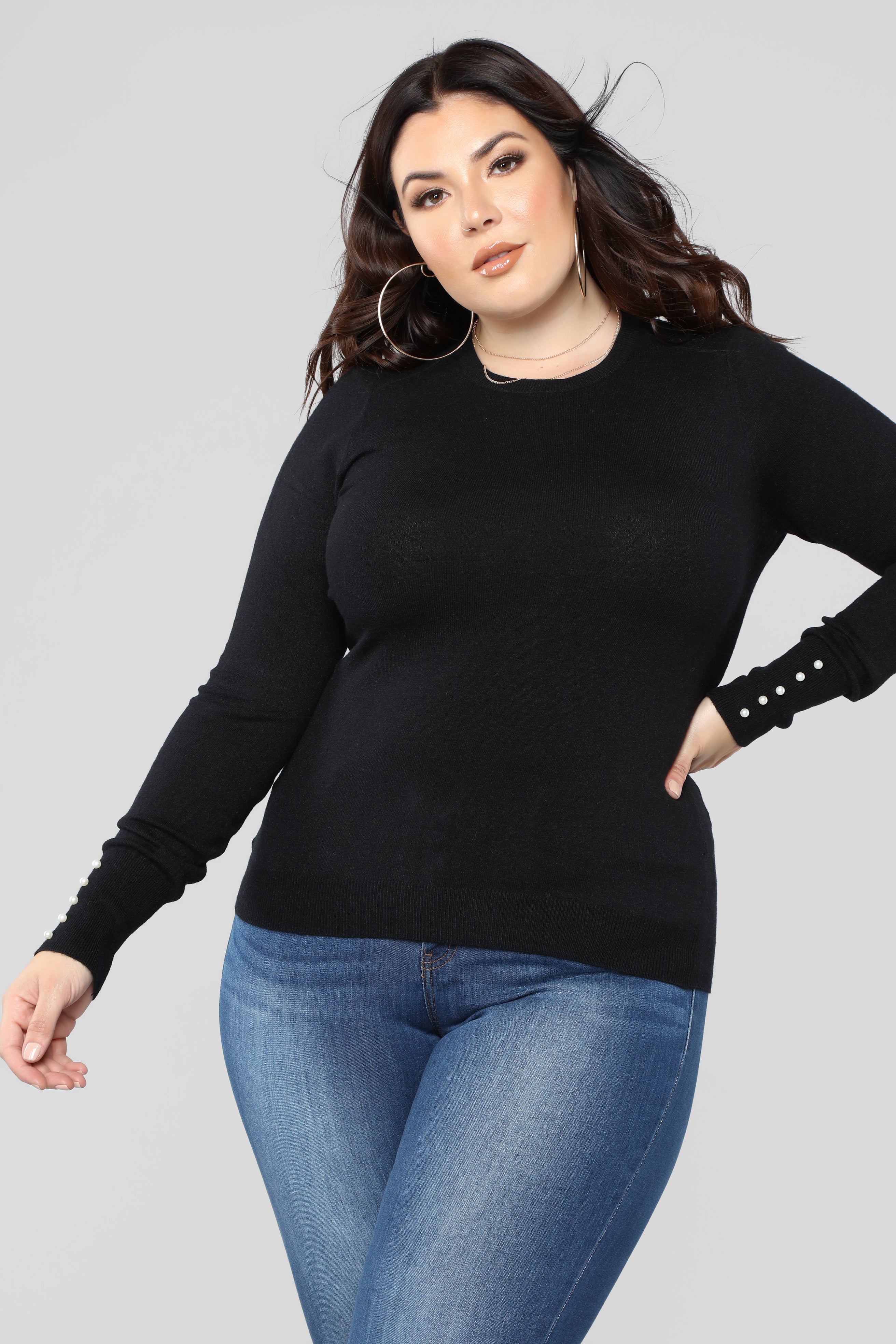 Doesn't Matter To Me Sweater - Black - Image 7
