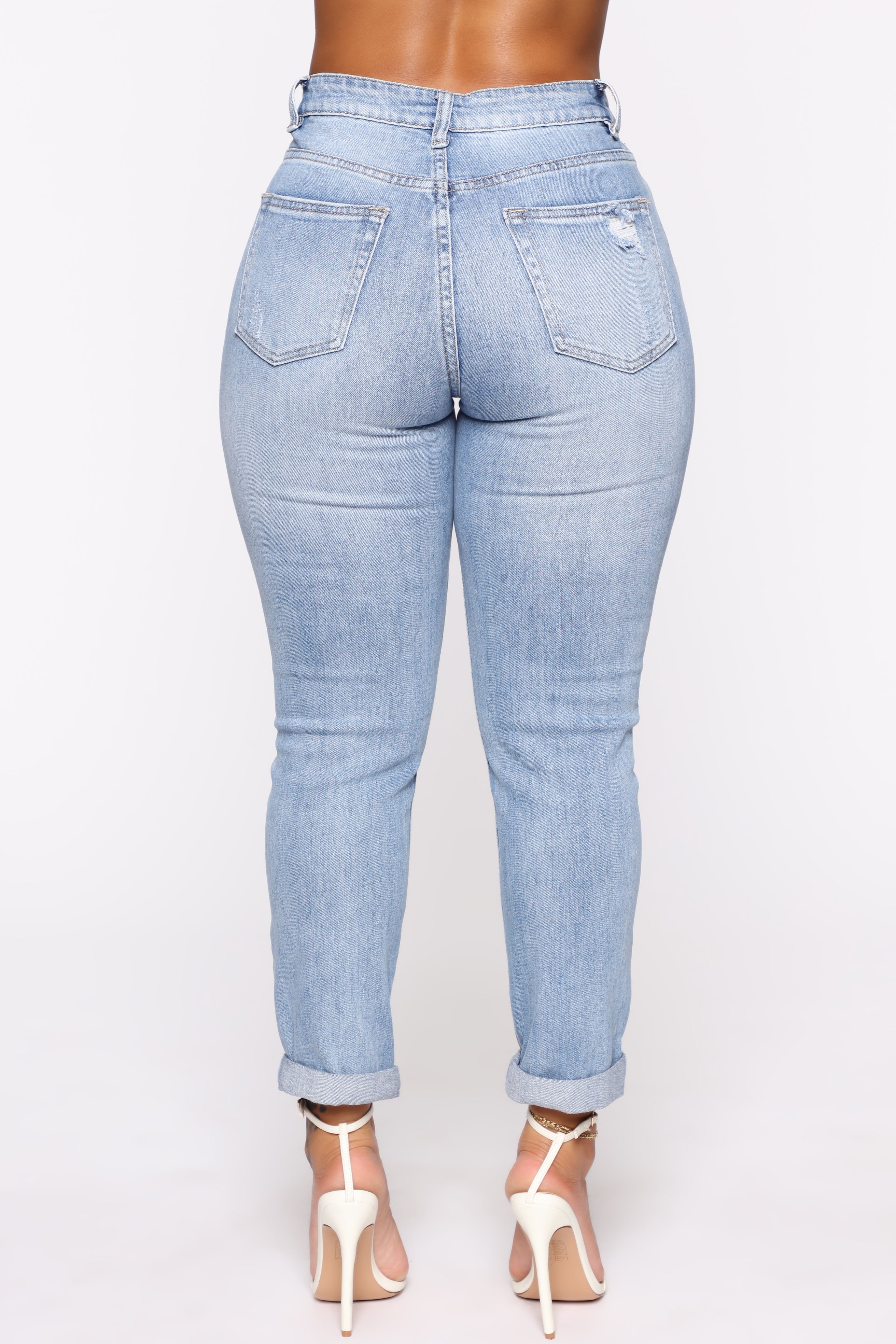 Keep Coming Back Boyfriend Jeans - Light Blue Wash - Image 6