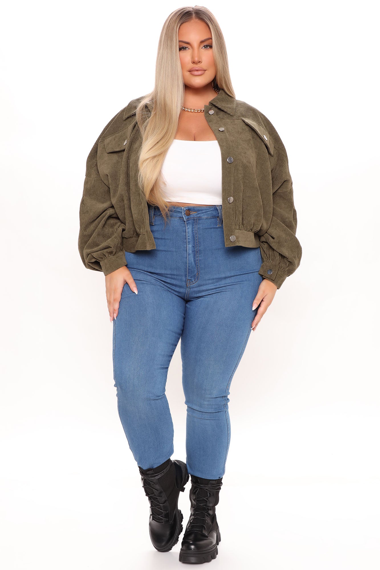 Road Tripping Corduroy Jacket - Olive - Image 5
