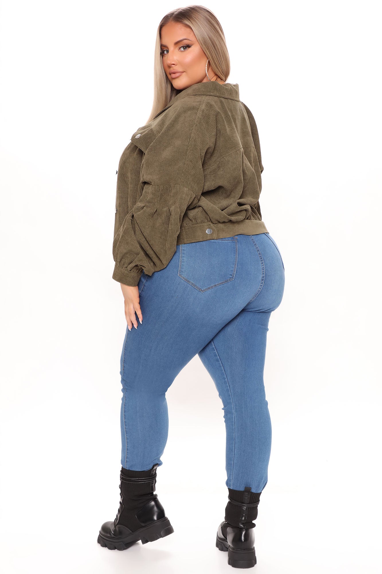 Road Tripping Corduroy Jacket - Olive - Image 7