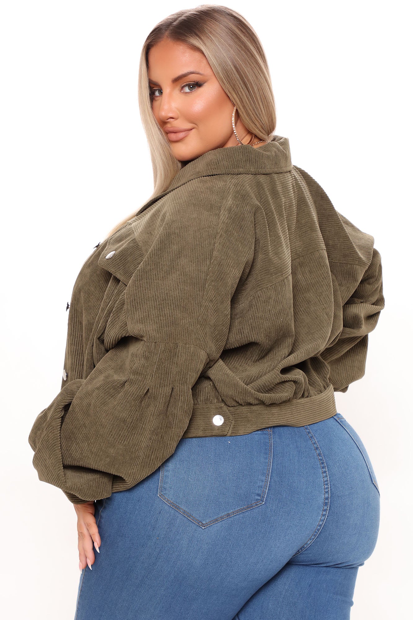 Road Tripping Corduroy Jacket - Olive - Image 6