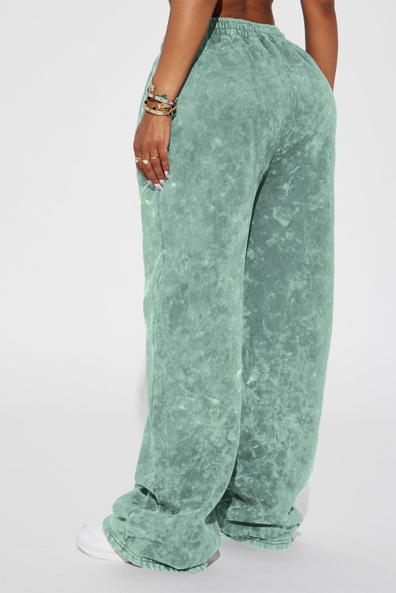 Norah Washed Lounge Pant - Sage - Image 3