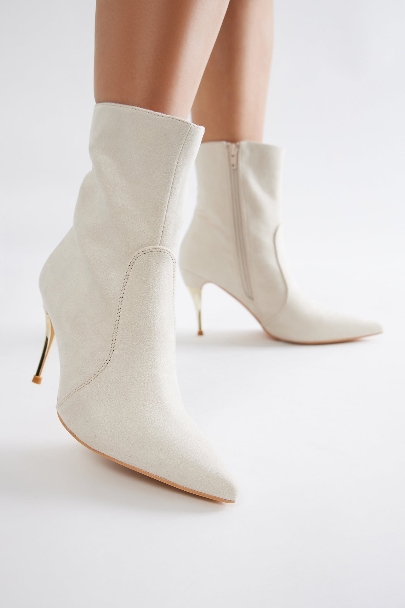 Royce Booties - Cream - Image 4