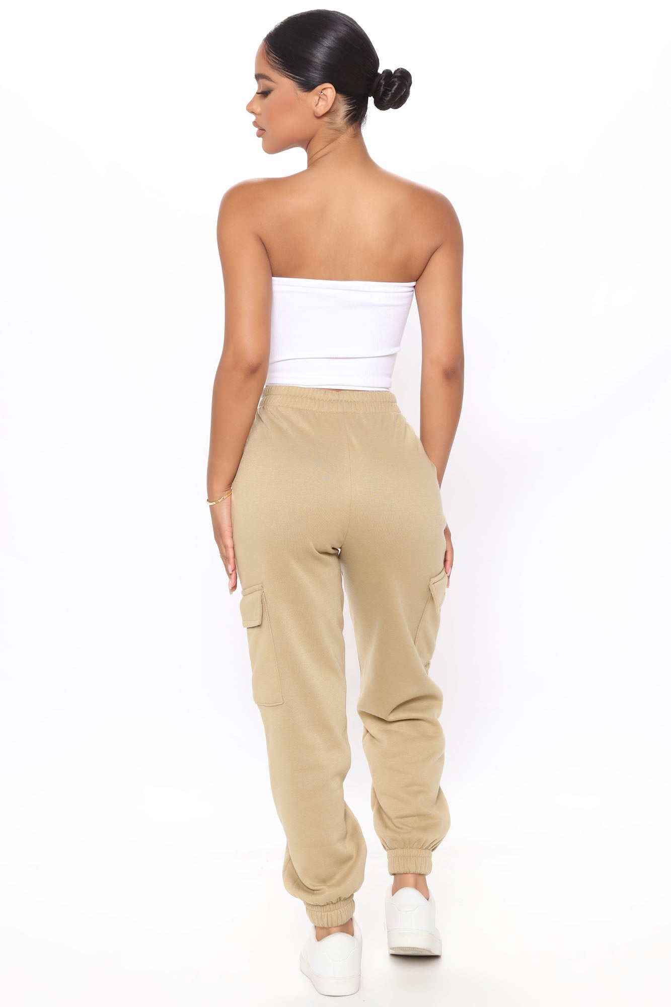 Let's Relax Jogger Sweatpants - Tan - Image 5
