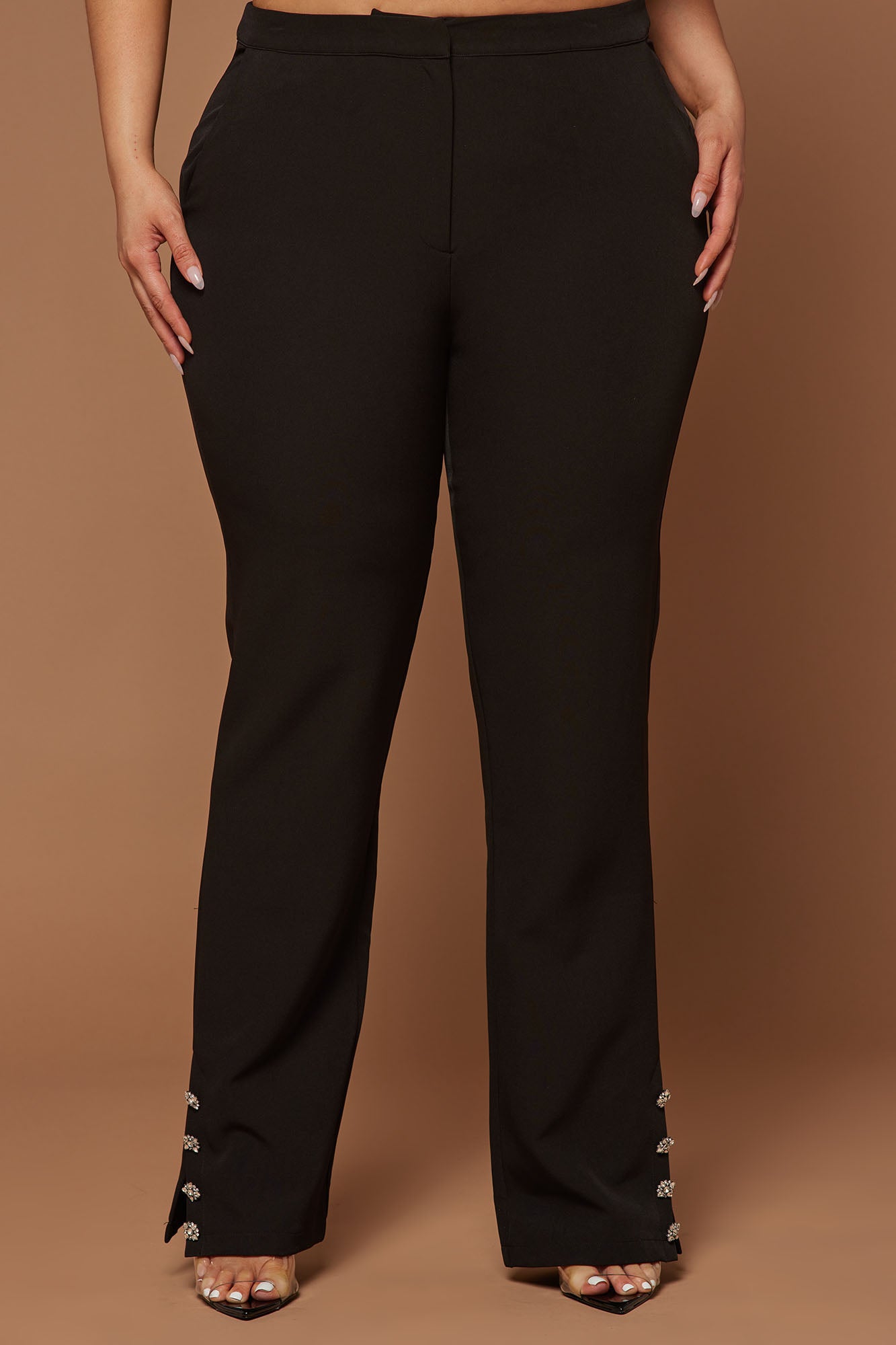 Athena Embellished Pant - Black - Image 7