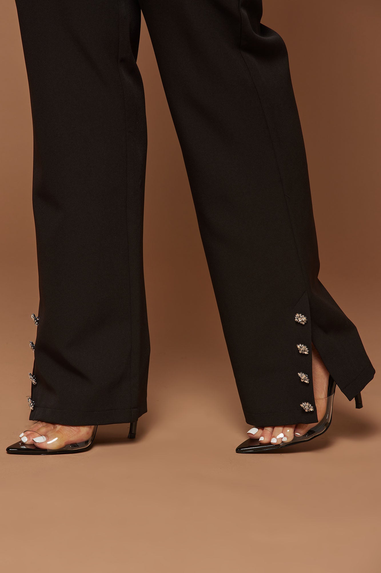 Athena Embellished Pant - Black - Image 8