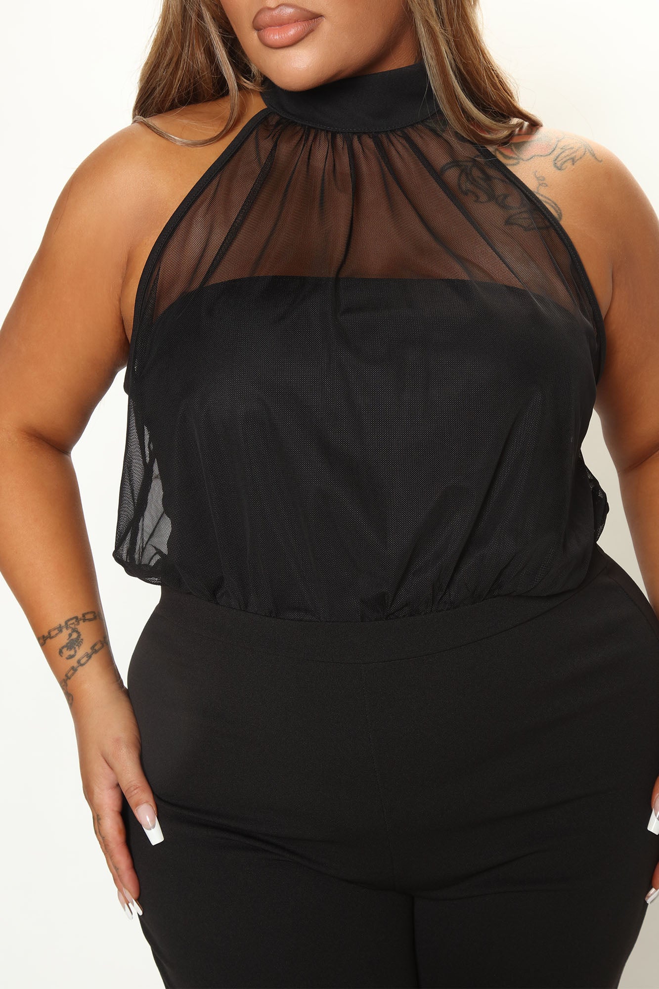 Acting Nice Jumpsuit - Black - Image 5