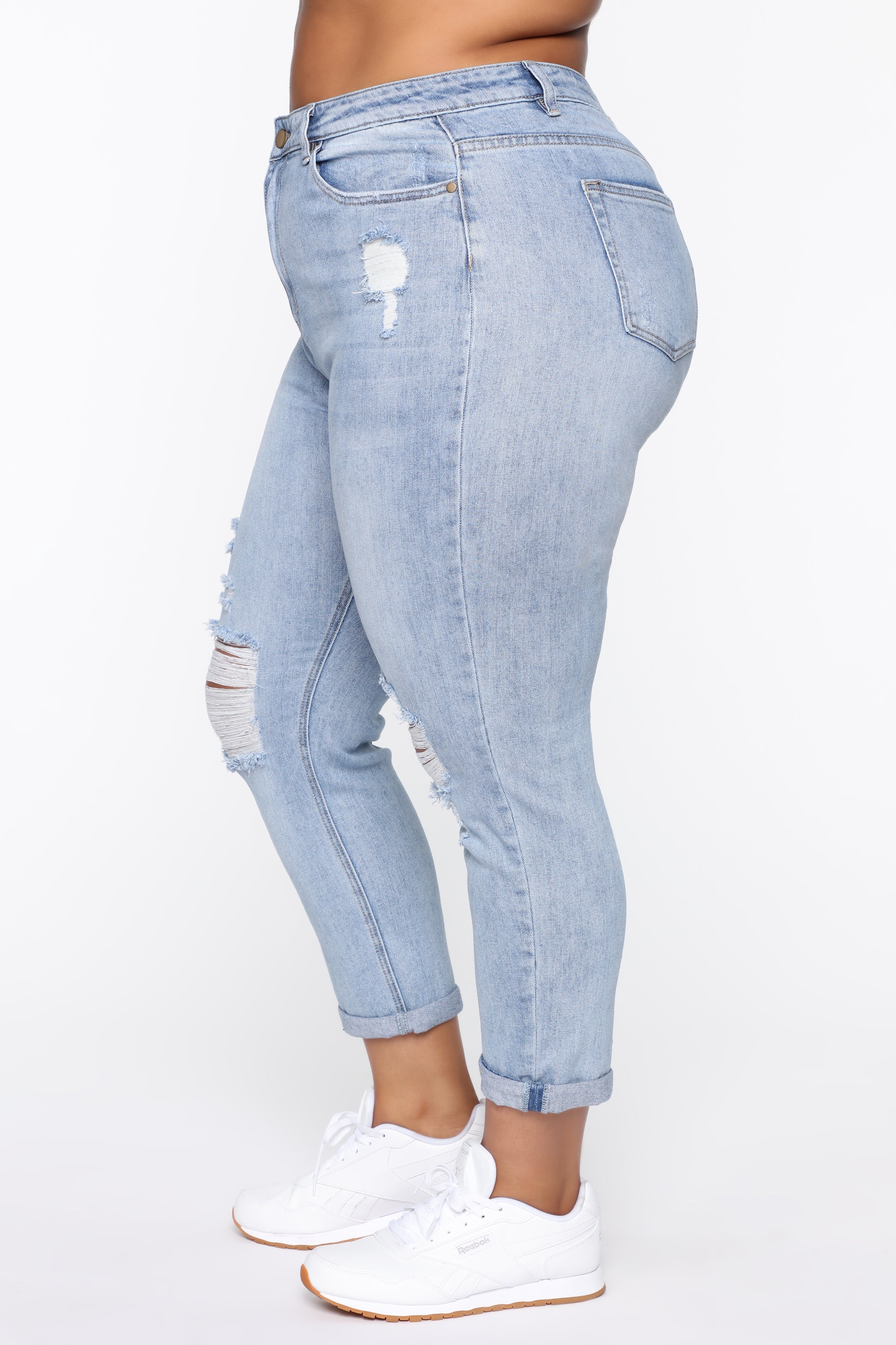Keep Coming Back Boyfriend Jeans - Light Blue Wash - Image 9
