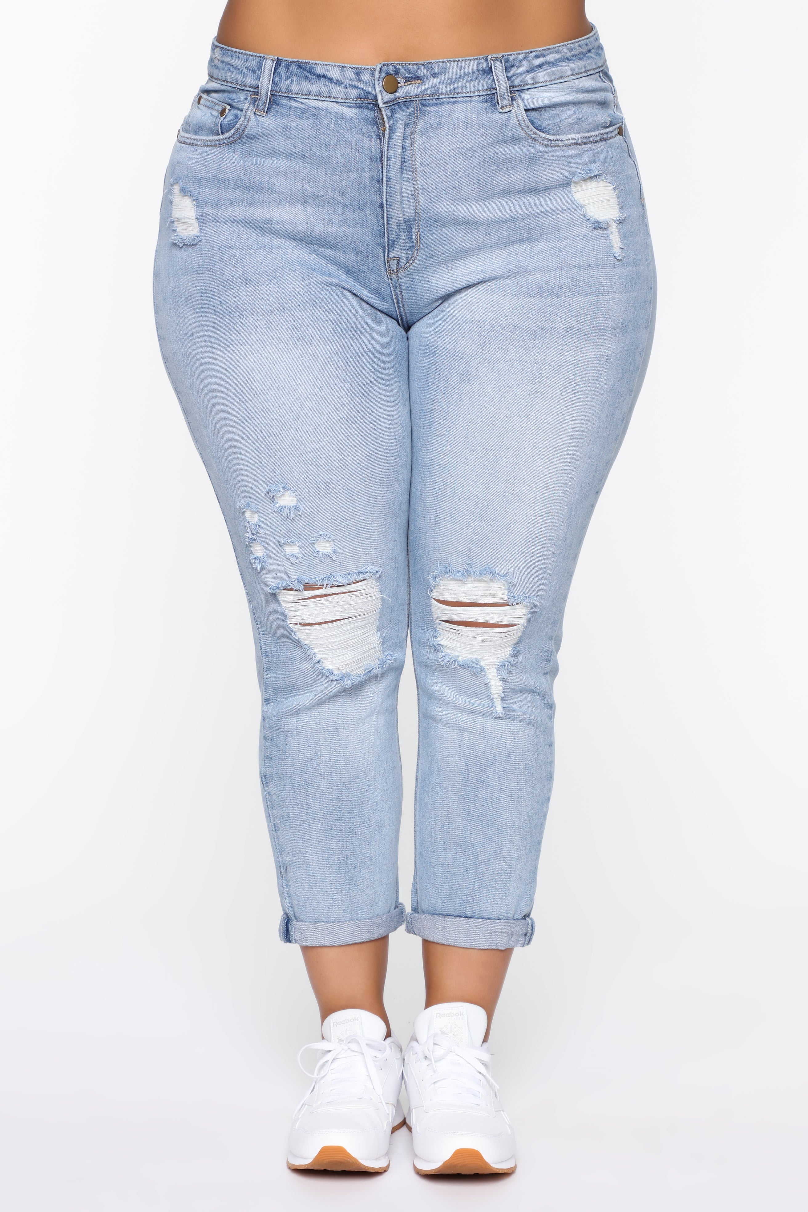 Keep Coming Back Boyfriend Jeans - Light Blue Wash - Image 8