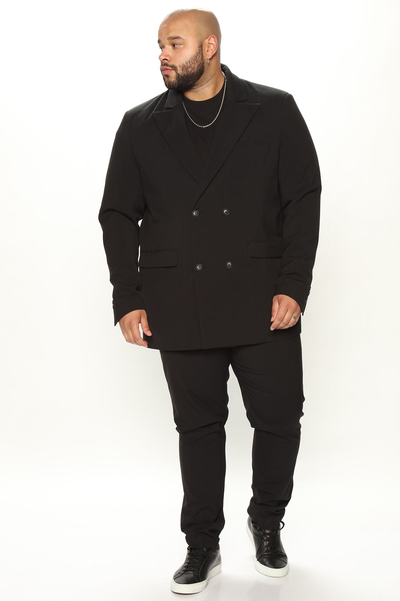 Tall Modern Stretch Slim Trouser - Black - Image 6