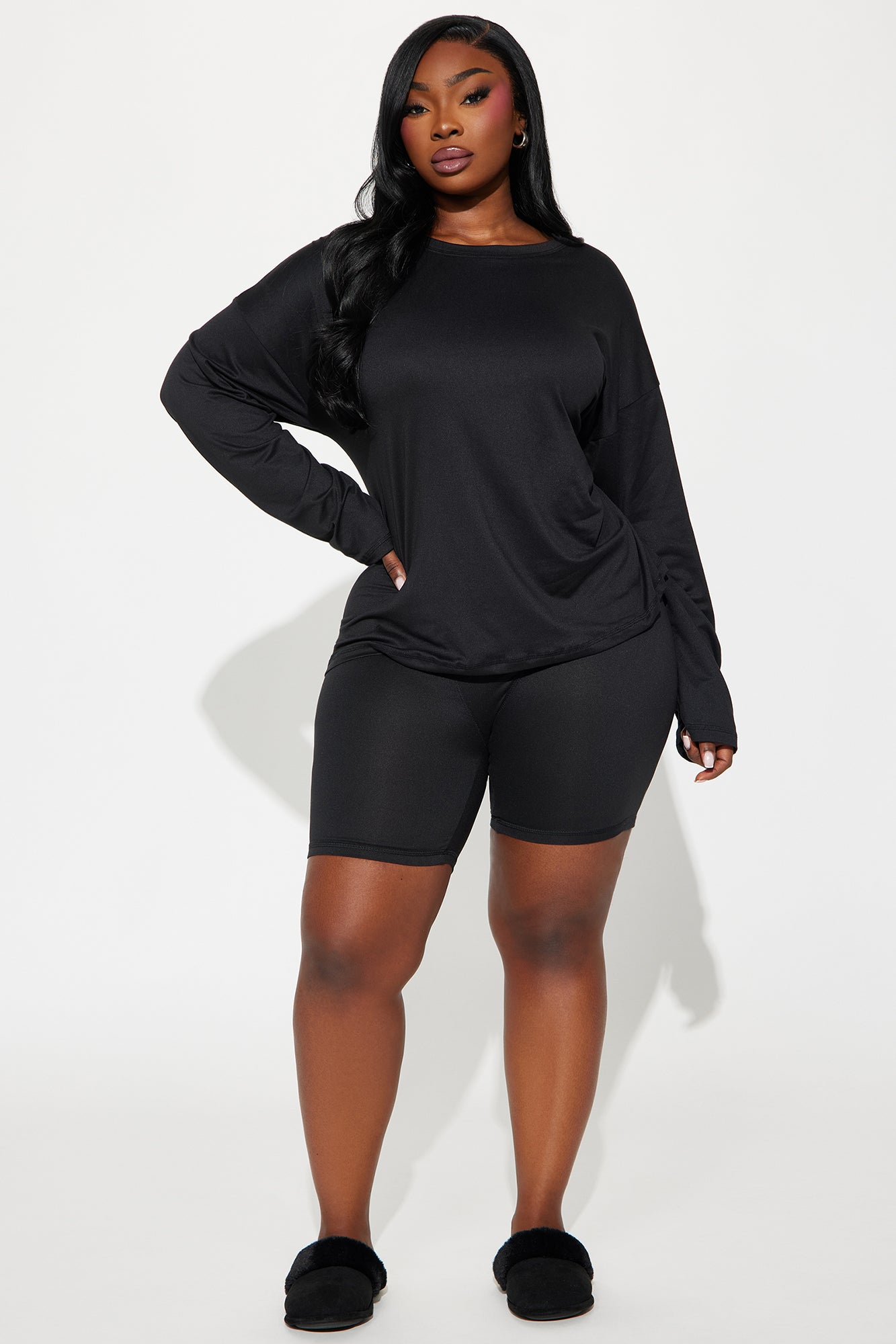Me And You PJ Boxer Short Set - Black - Image 4