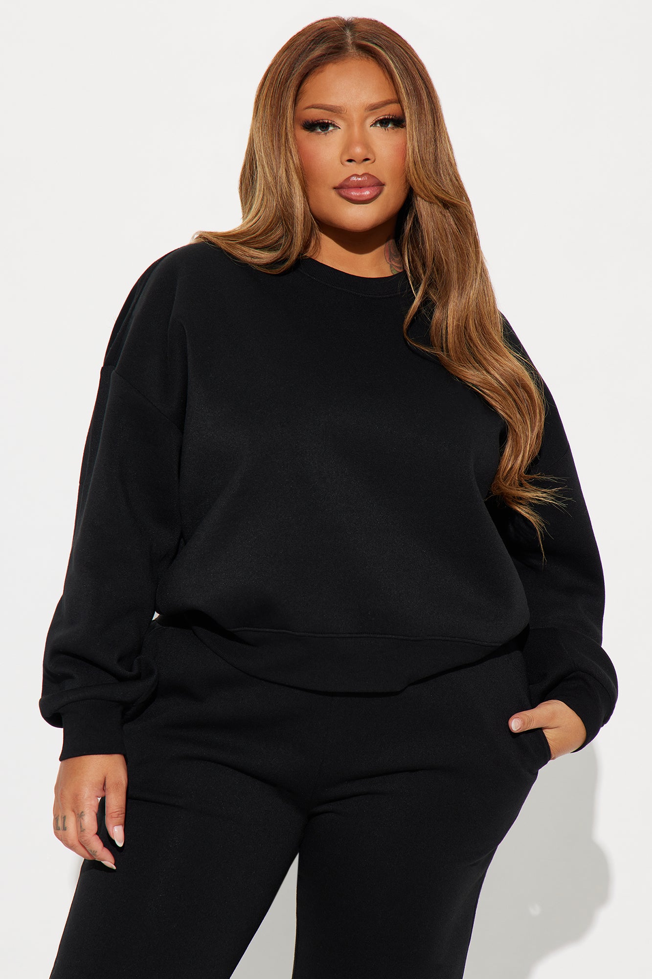 Candice Lounge Crew Neck - Black - Image 4