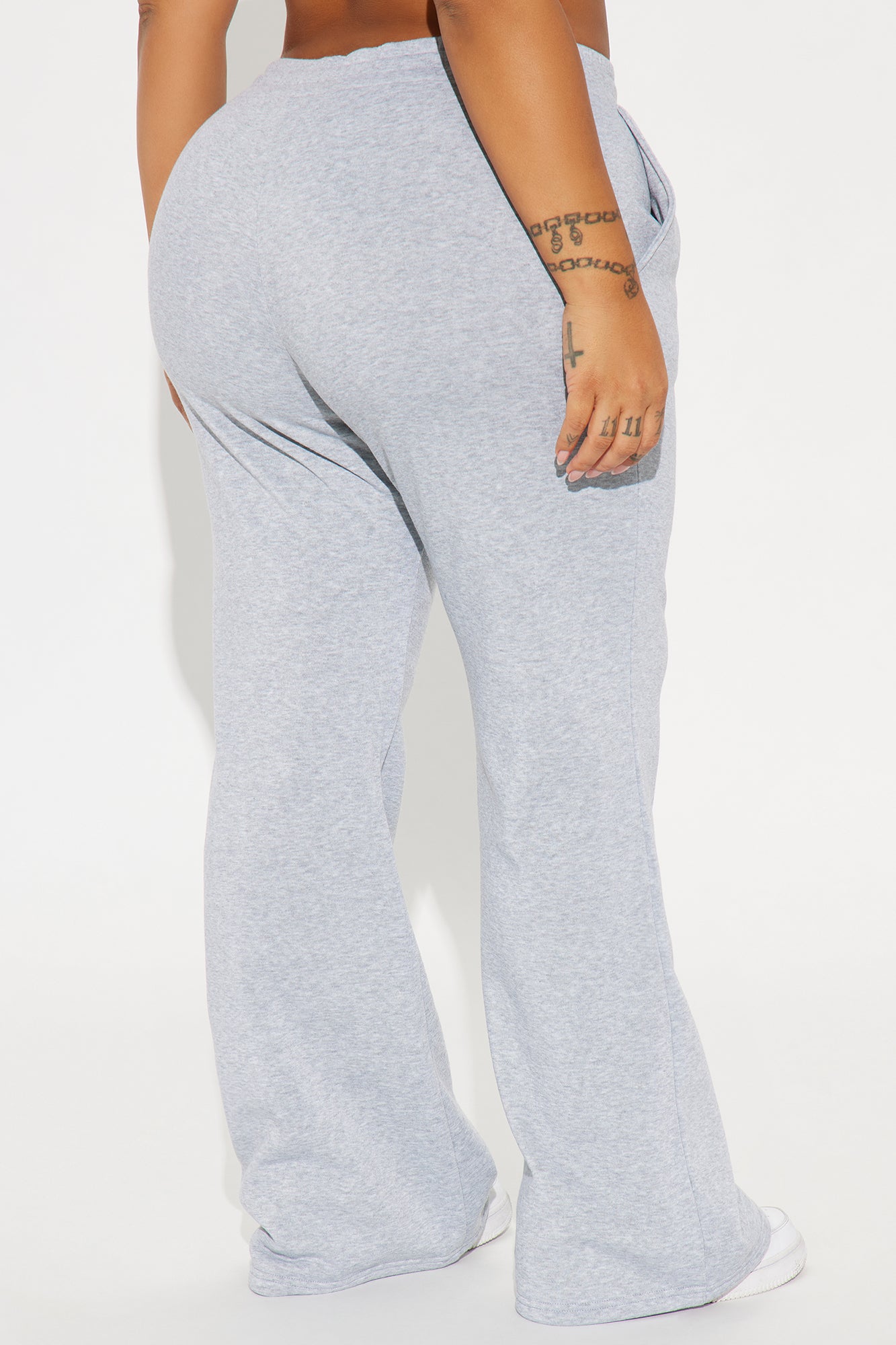 Candice Lounge Flare Pant - Heather Grey - Image 6
