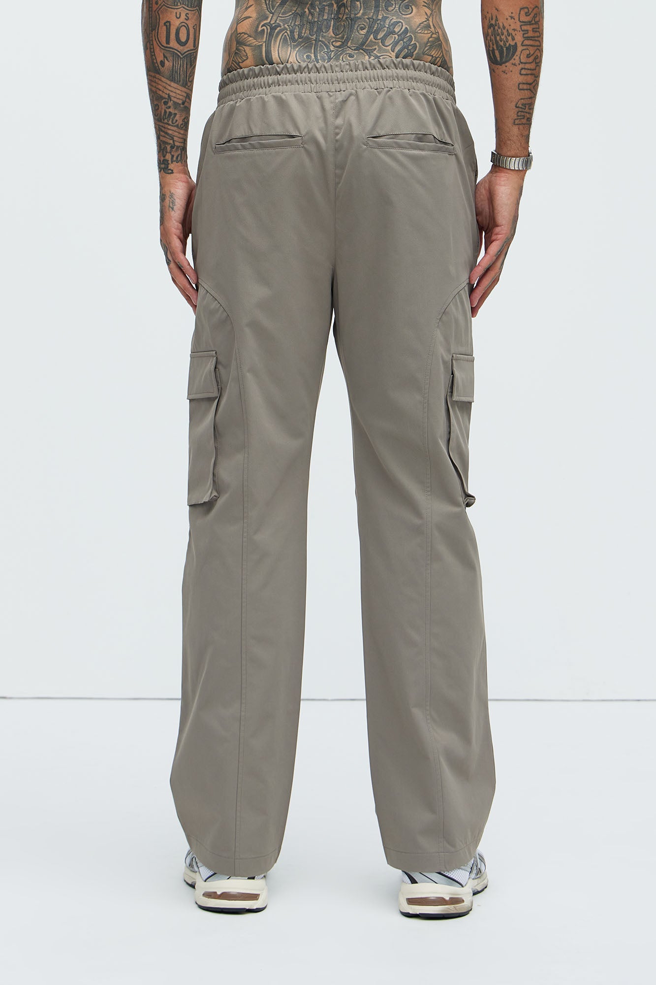 Bam Straight Pants - Grey - Image 5