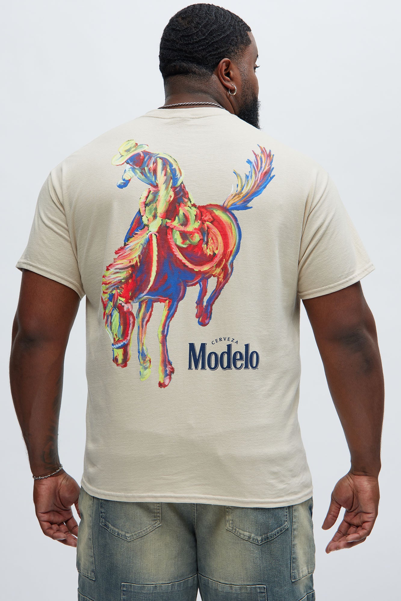Modelo Rodeo Short Sleeve Tee - Sand - Image 5