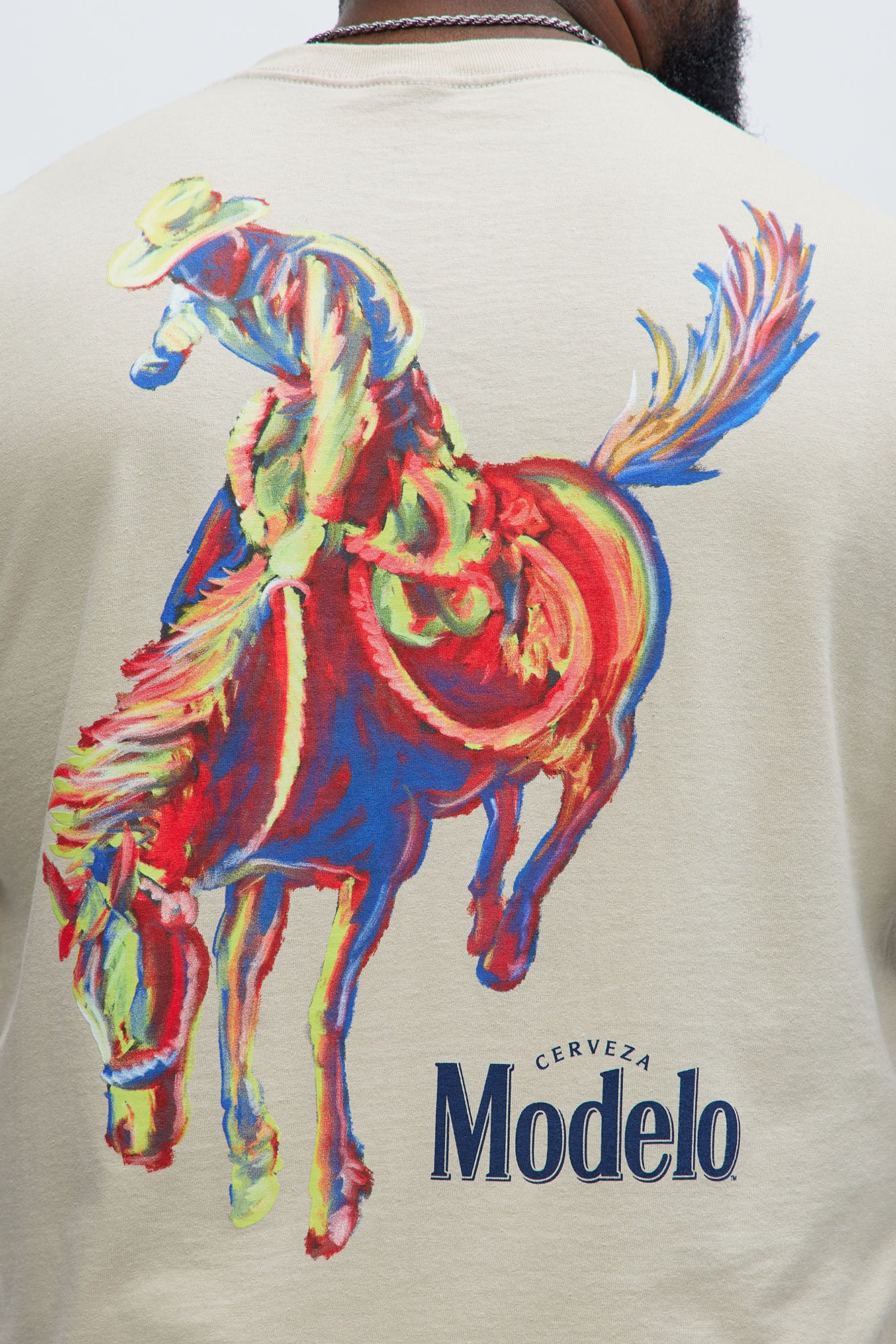 Modelo Rodeo Short Sleeve Tee - Sand - Image 6