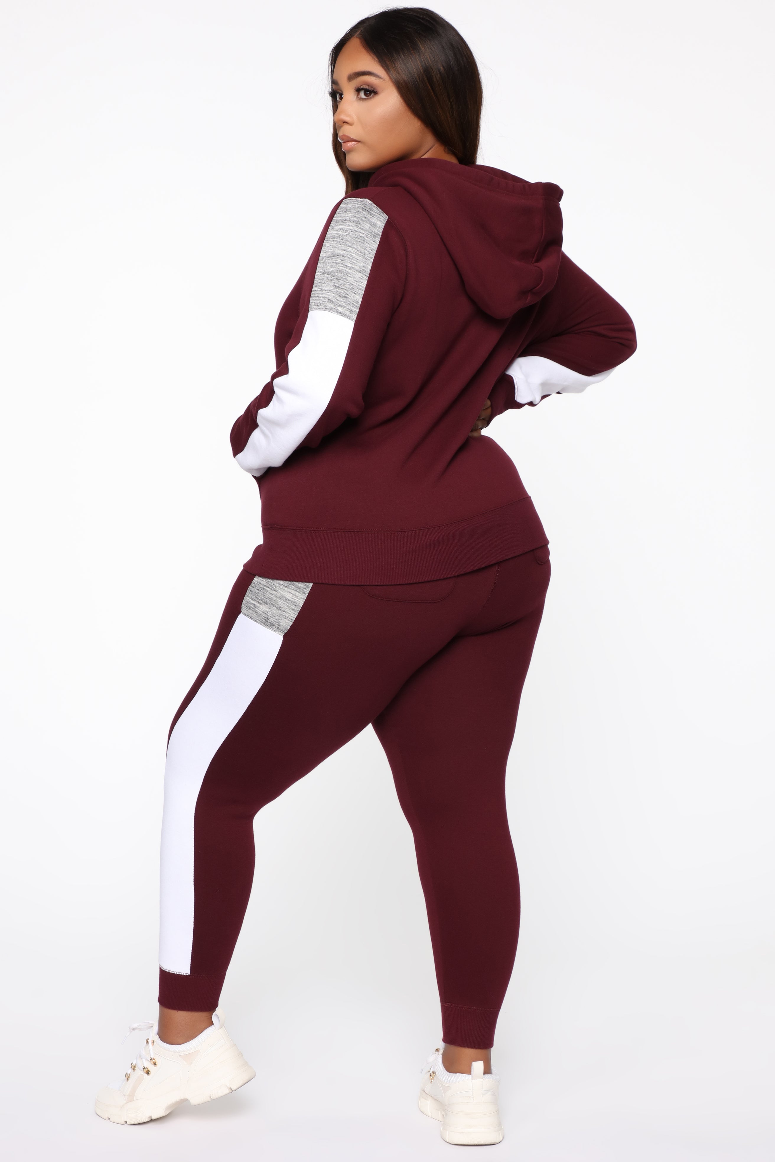 Analissa Pullover Hoodie - Maroon - Image 8