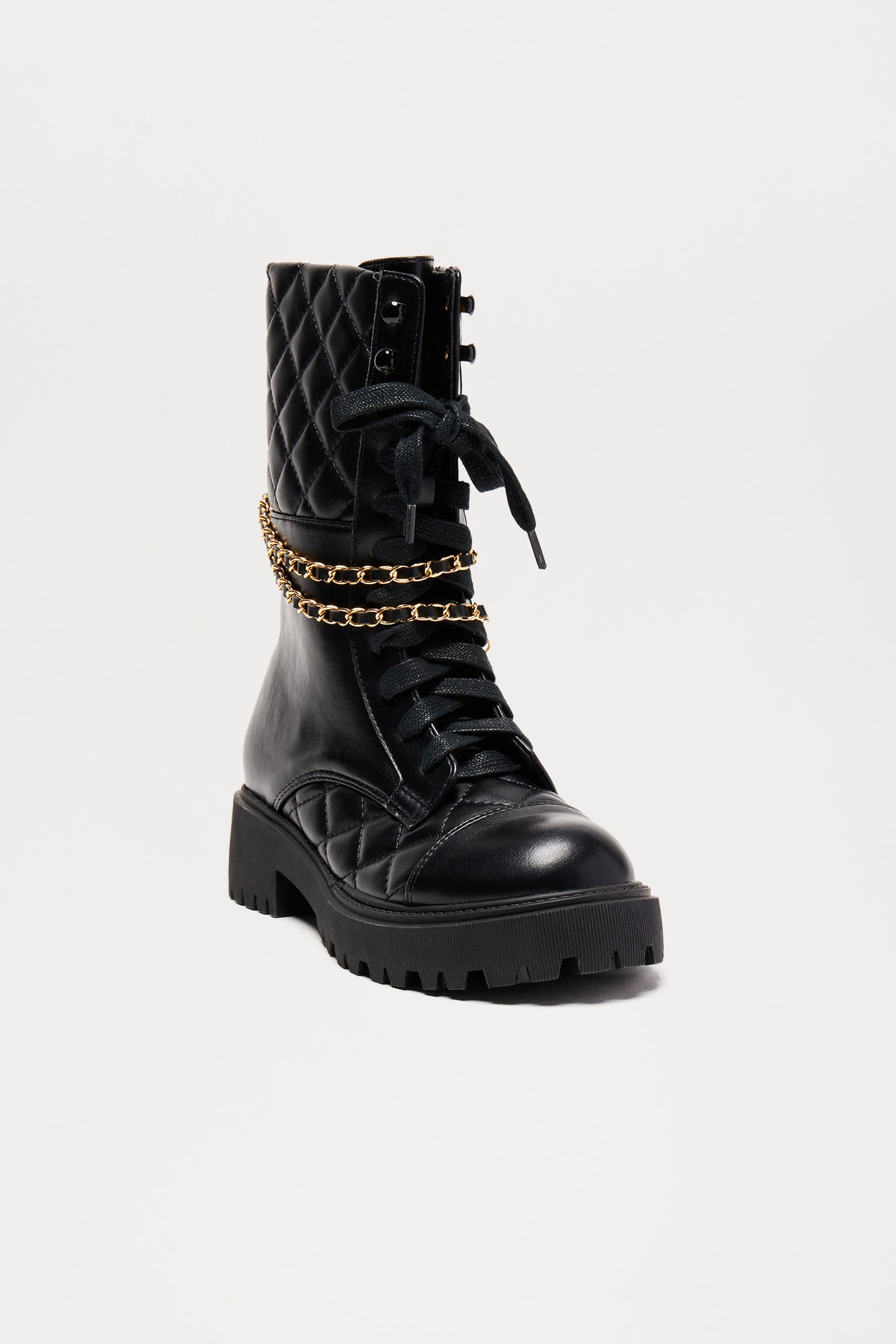 Xander Chain Booties - Black - Image 3