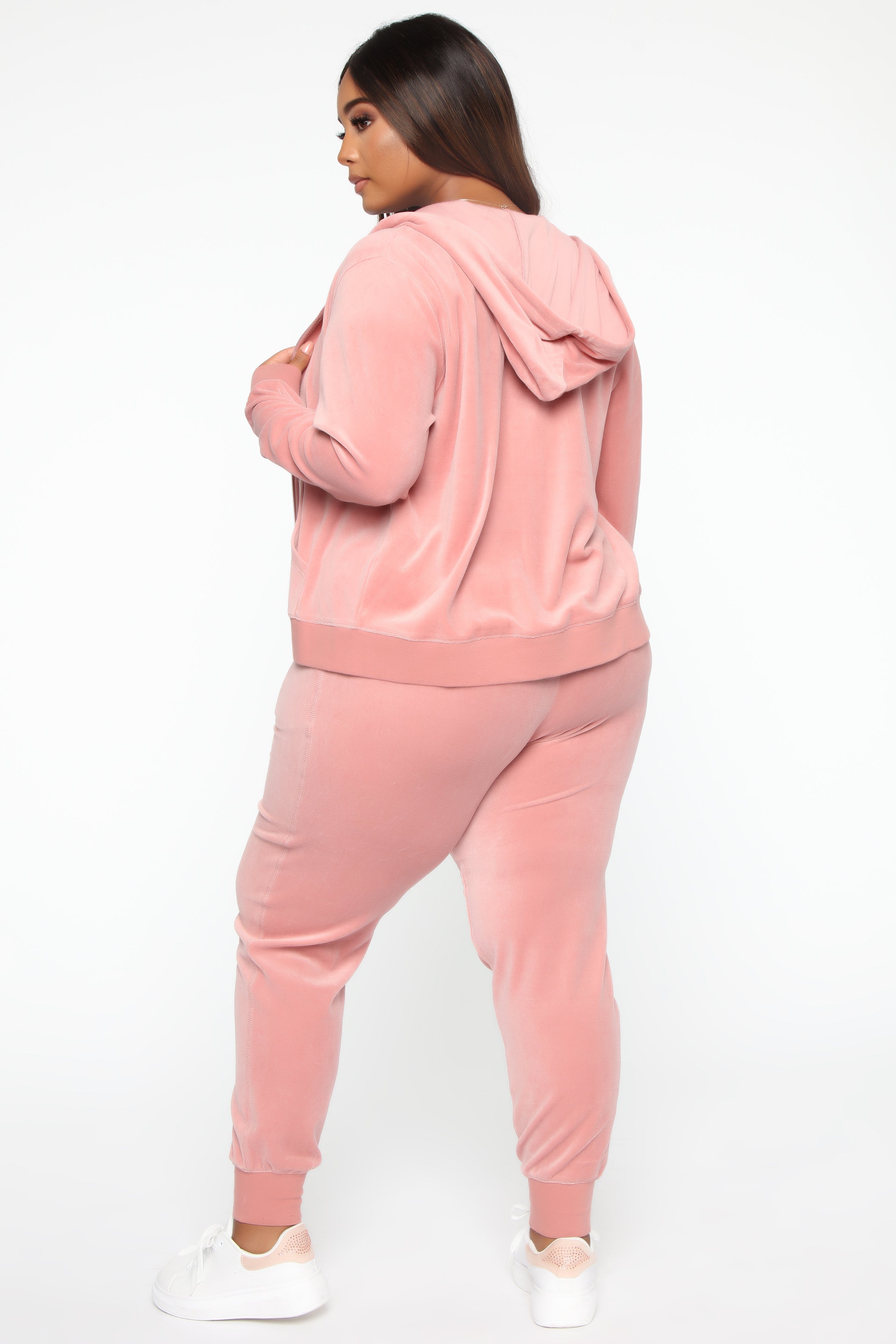 The Original Trendsetter Velour Set - Mauve - Image 14