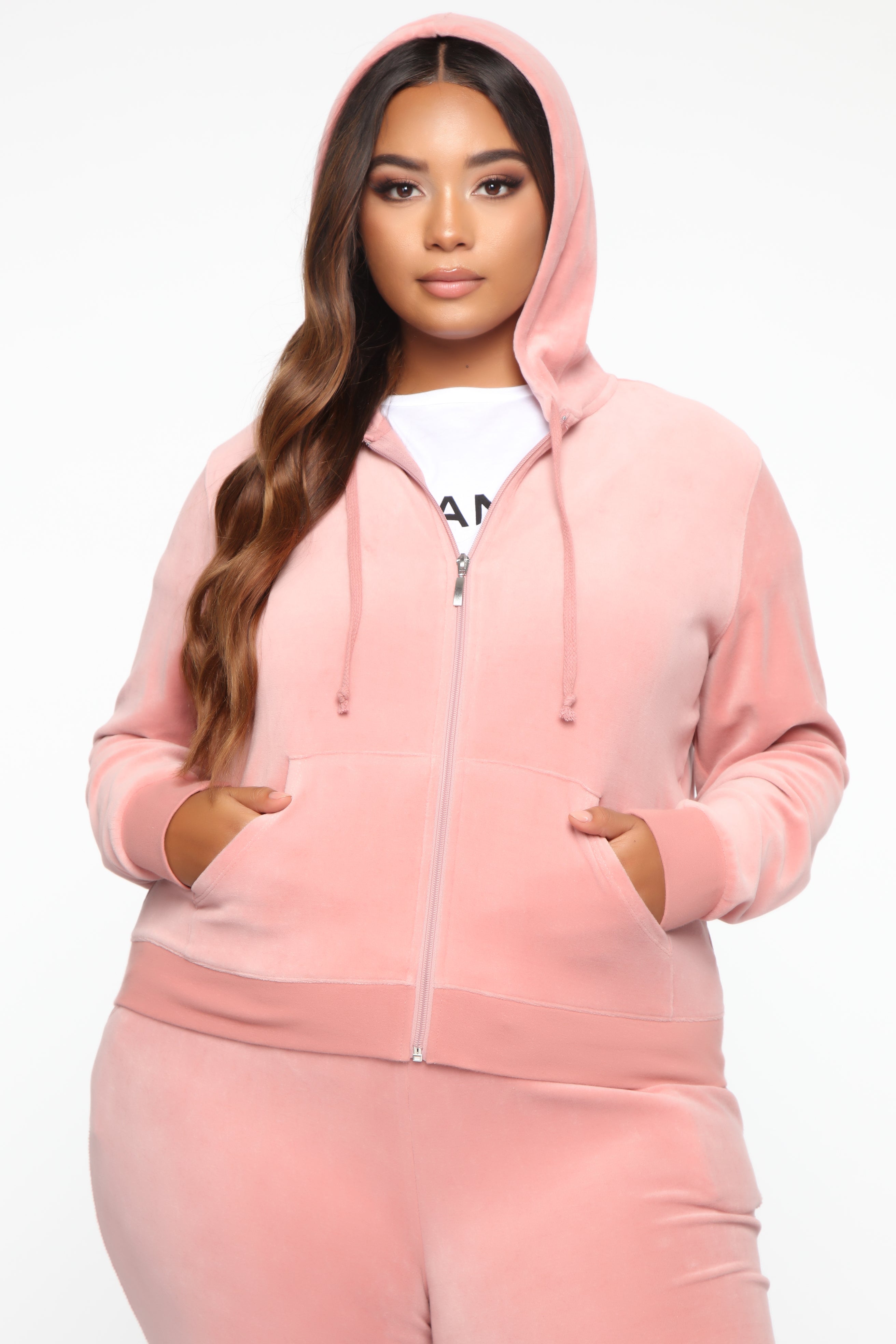The Original Trendsetter Velour Set - Mauve - Image 11