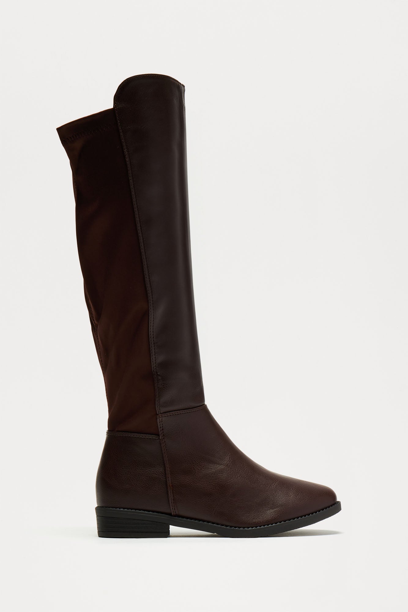 Mini Riding Around Tall Flat Boots - Brown - Image 6