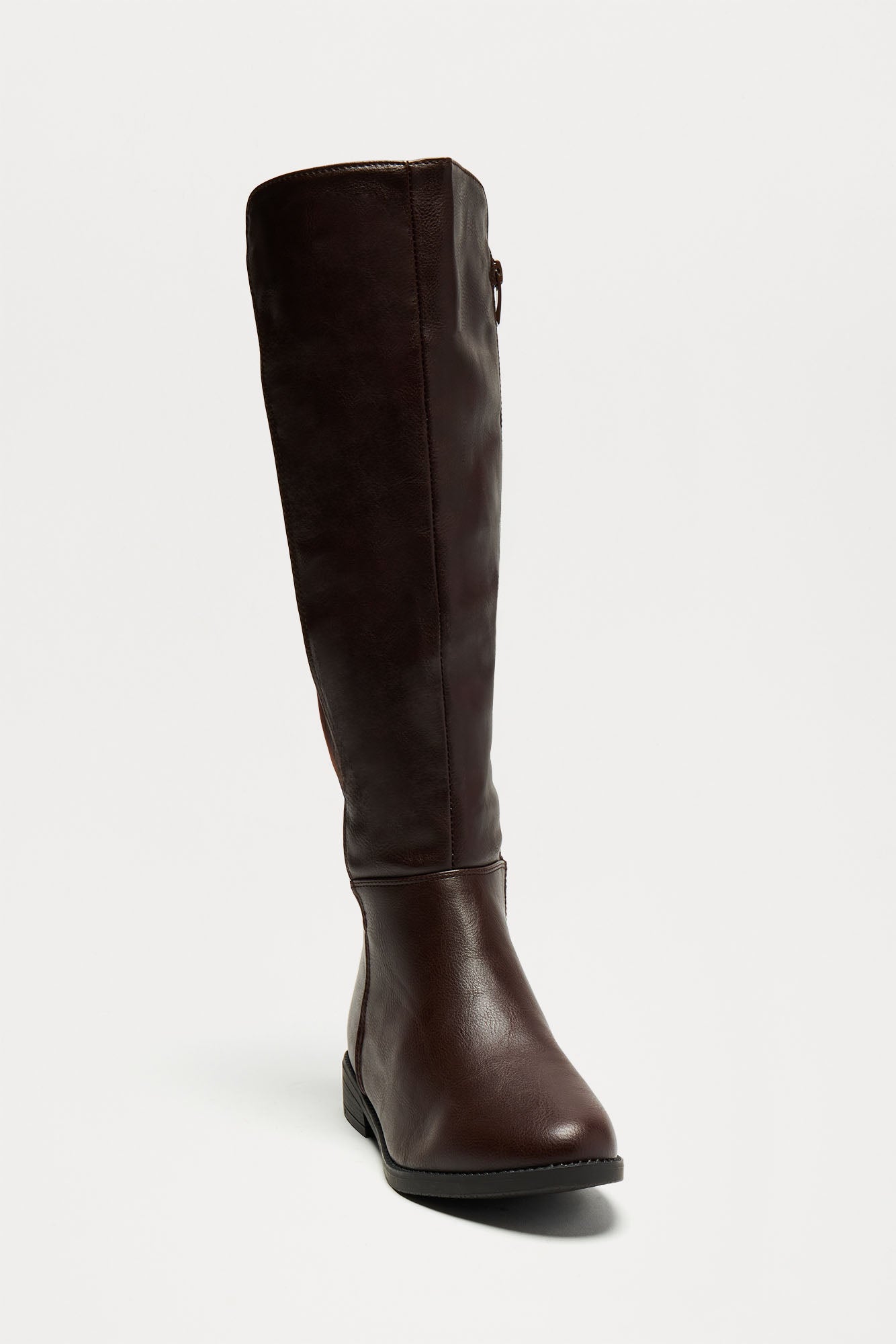 Mini Riding Around Tall Flat Boots - Brown - Image 7