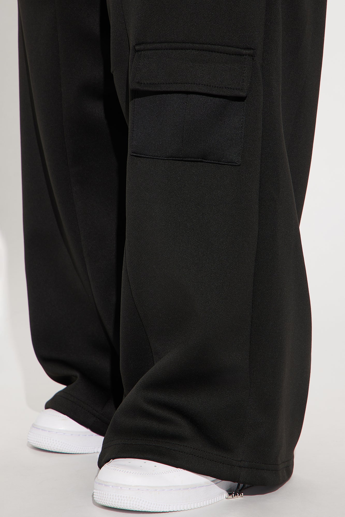 Street Vibe Wide Leg Jogger - Black/White - Image 7