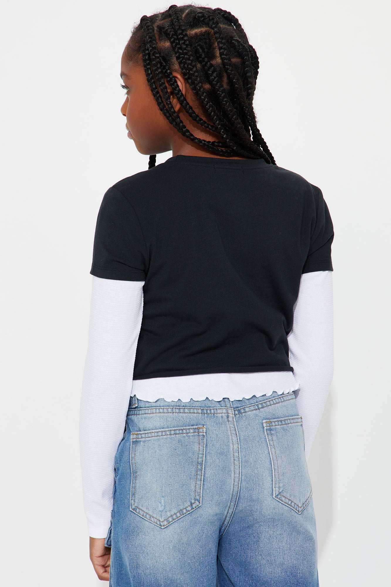 Mini We Rep New York Boxy Graphic Tee - Black - Image 4
