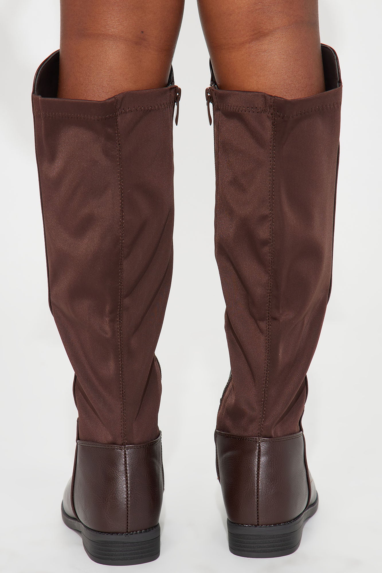 Mini Riding Around Tall Flat Boots - Brown - Image 5