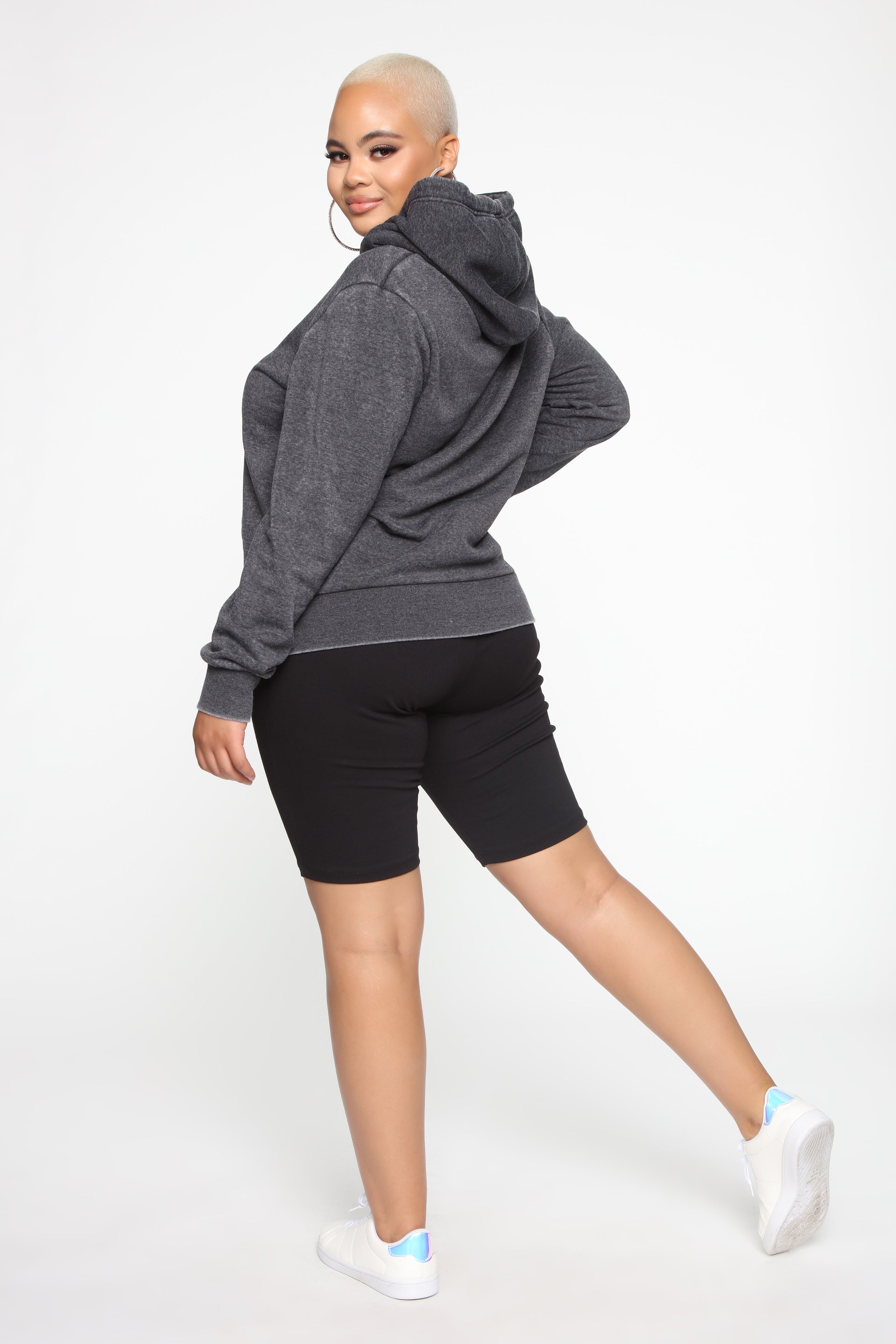 Sweet Dreams Mineral Wash Hoodie - Charcoal - Image 8