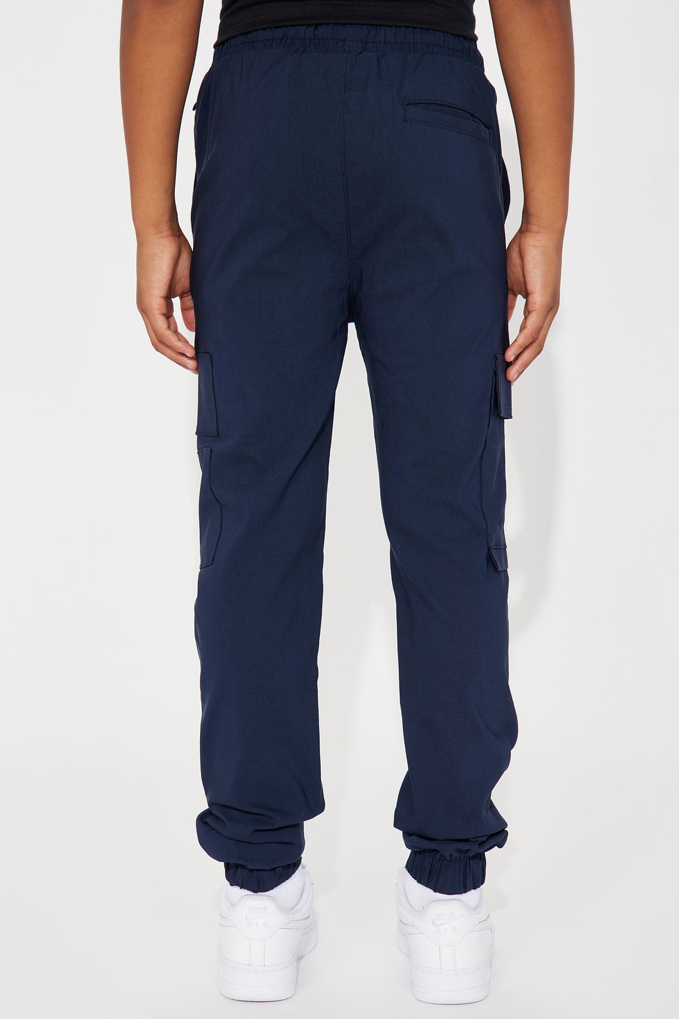 Mini Tech Twill Cargo Joggers - Navy - Image 4