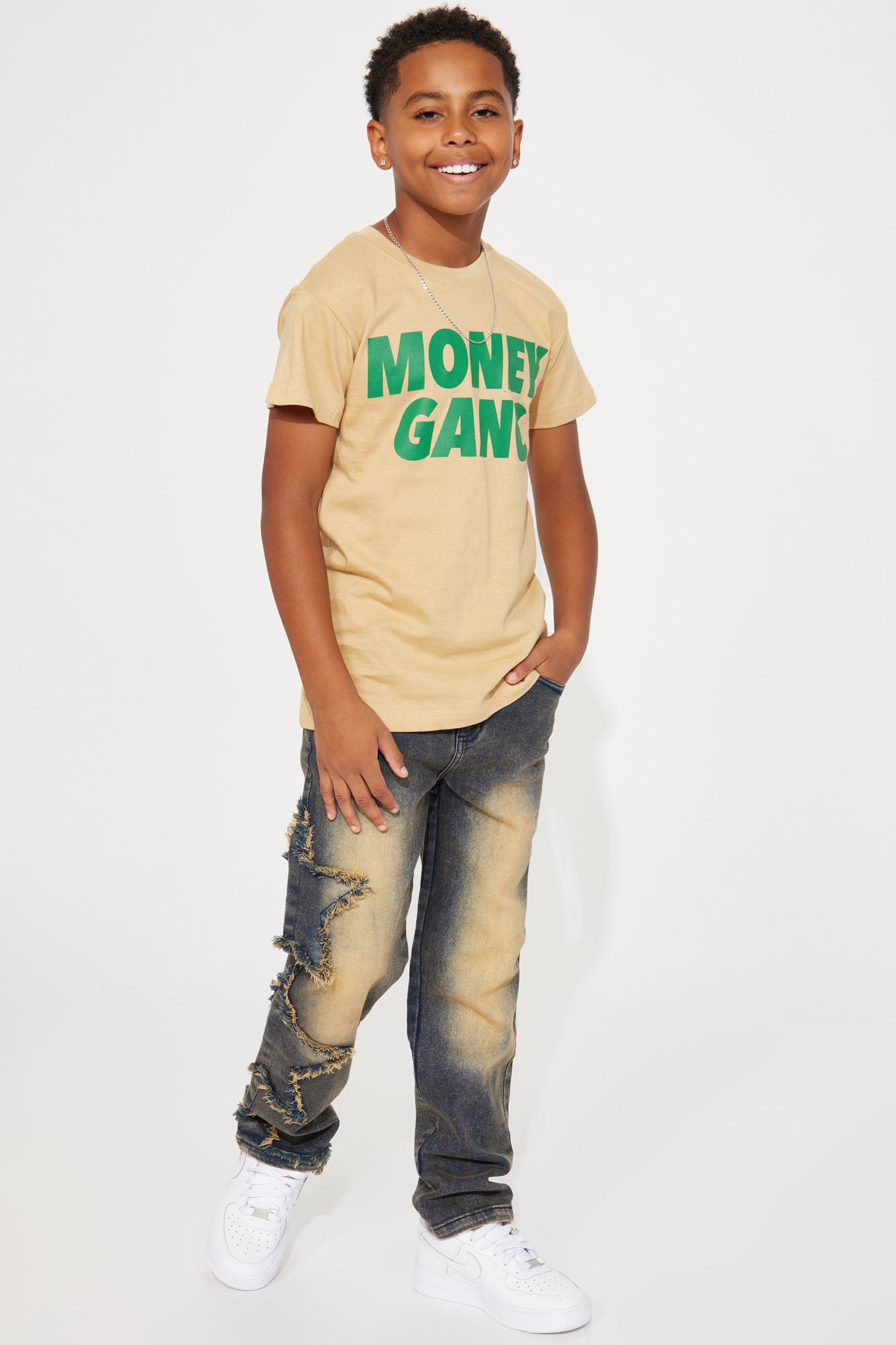 Mini Money Gang T-Shirt - Sand - Image 3