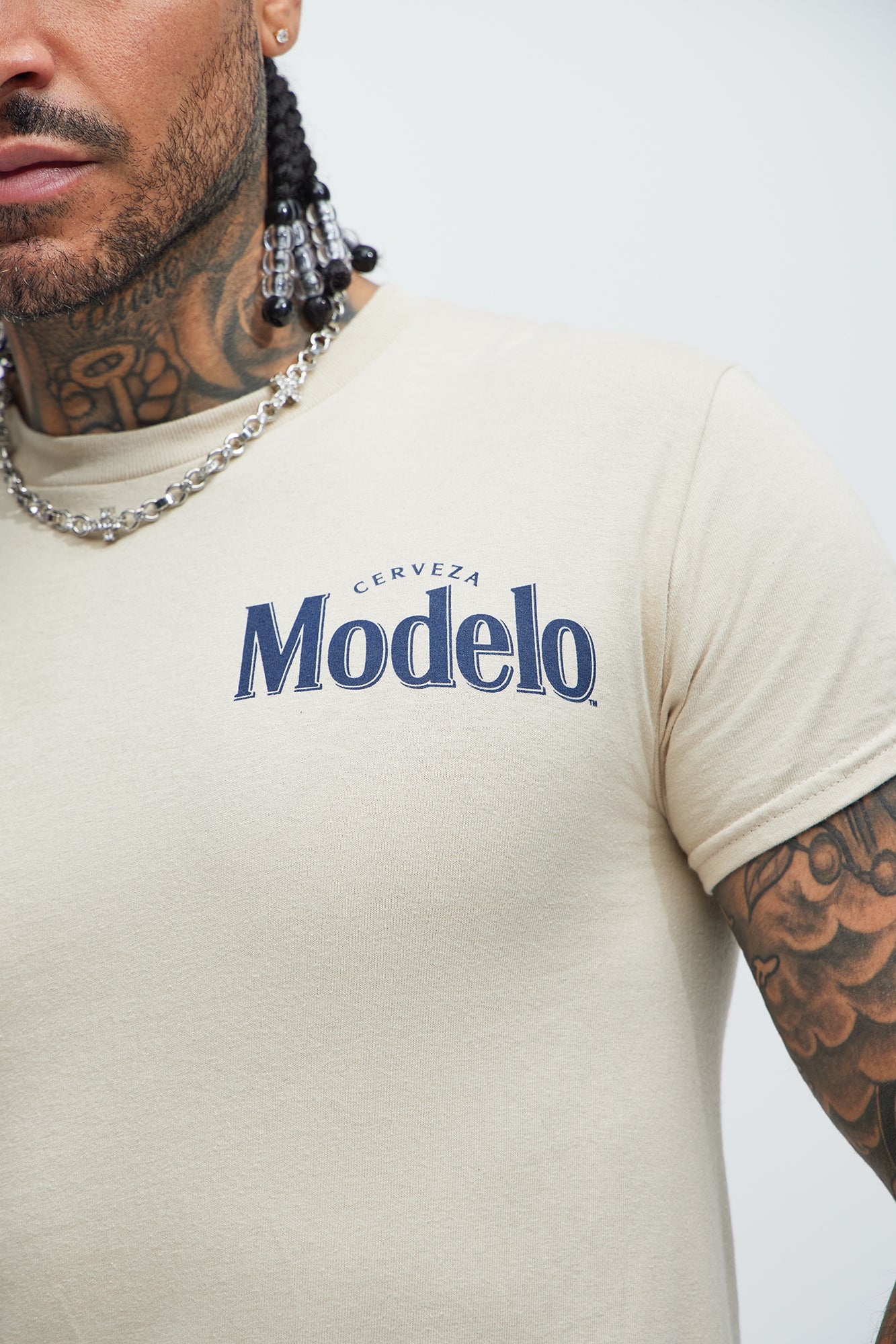 Modelo Rodeo Short Sleeve Tee - Sand - Image 4