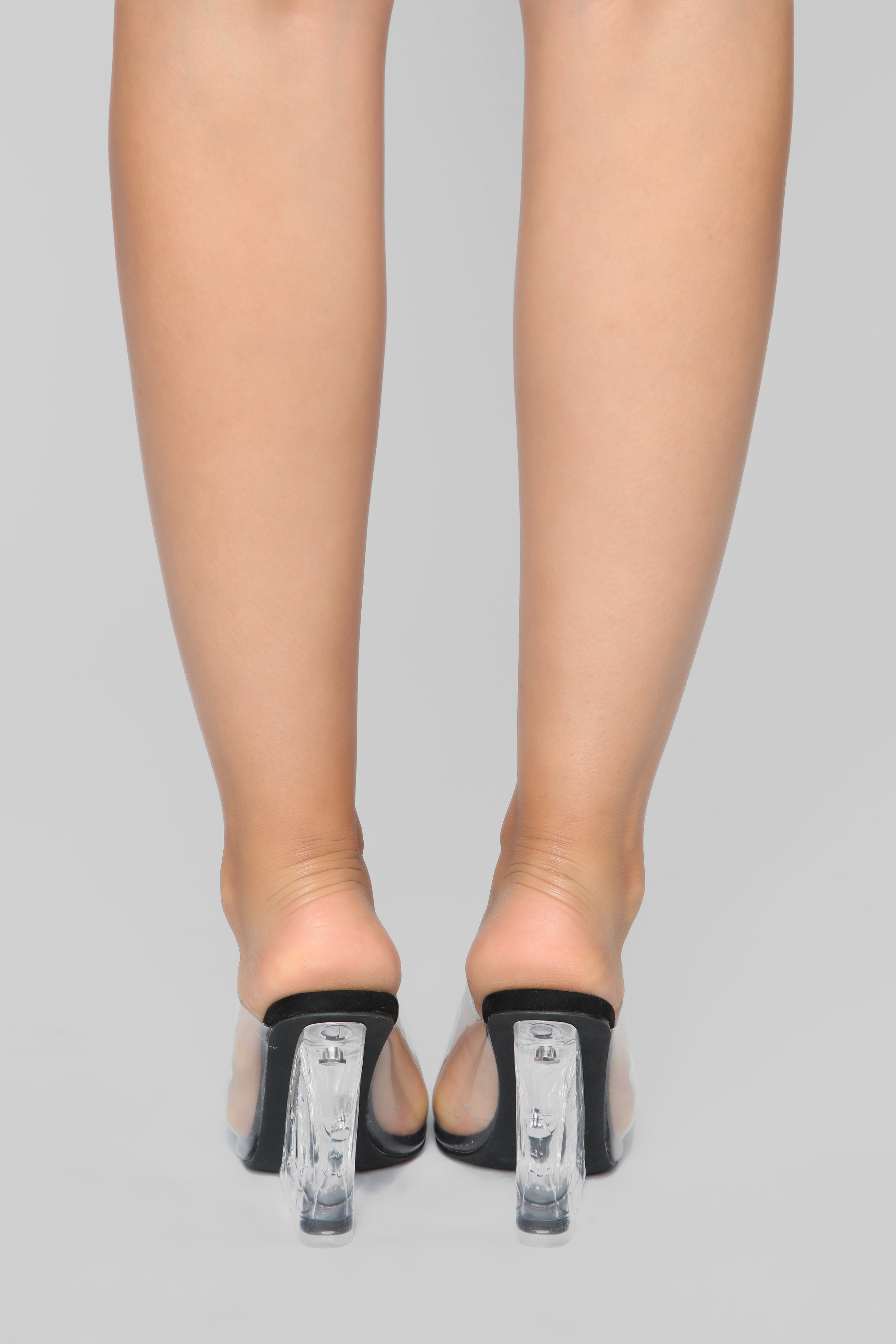 The Glass Edge Heeled Sandal - Black - Image 5