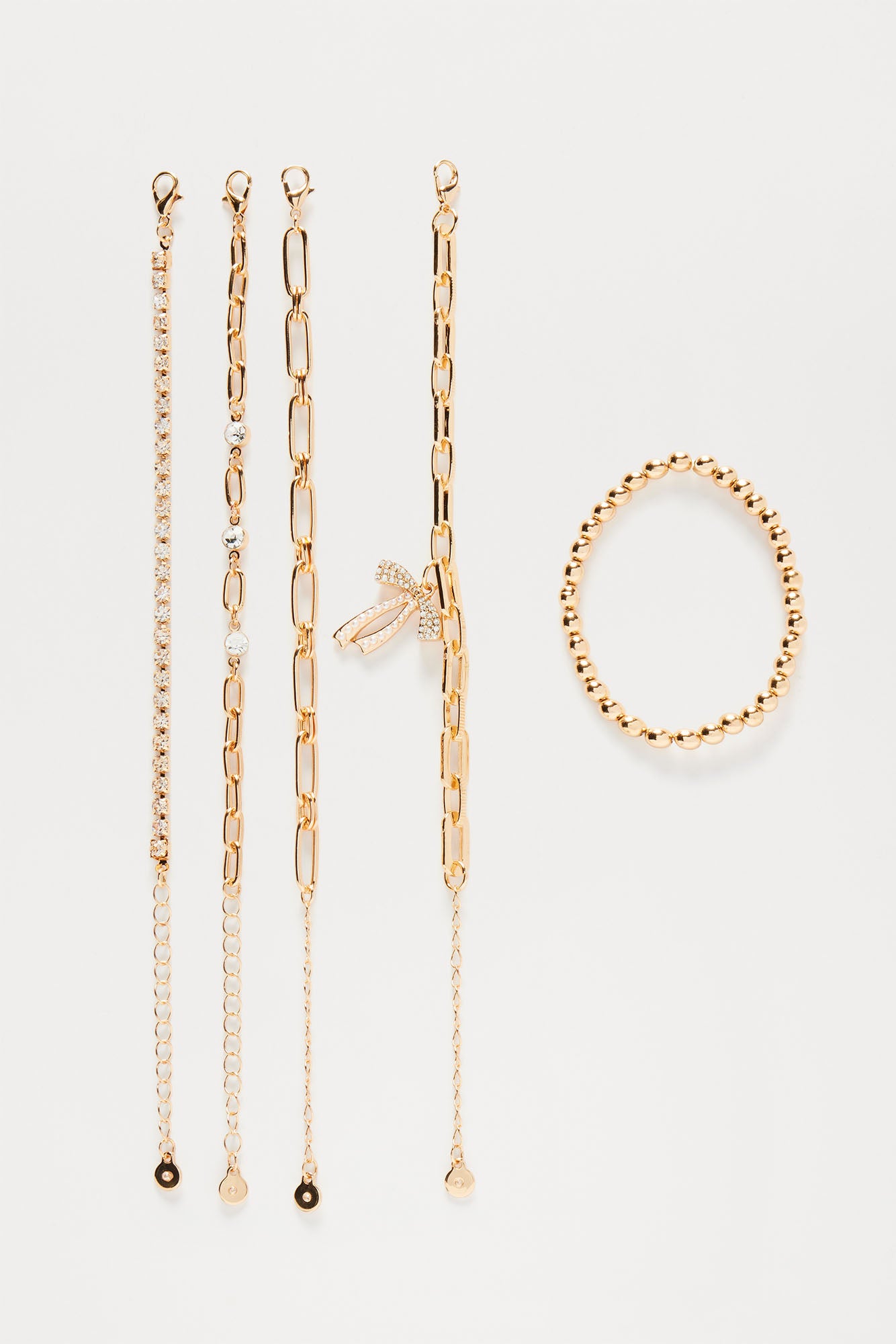 She Is All That 5 Piece Bracelet Set - Gold - Image 3