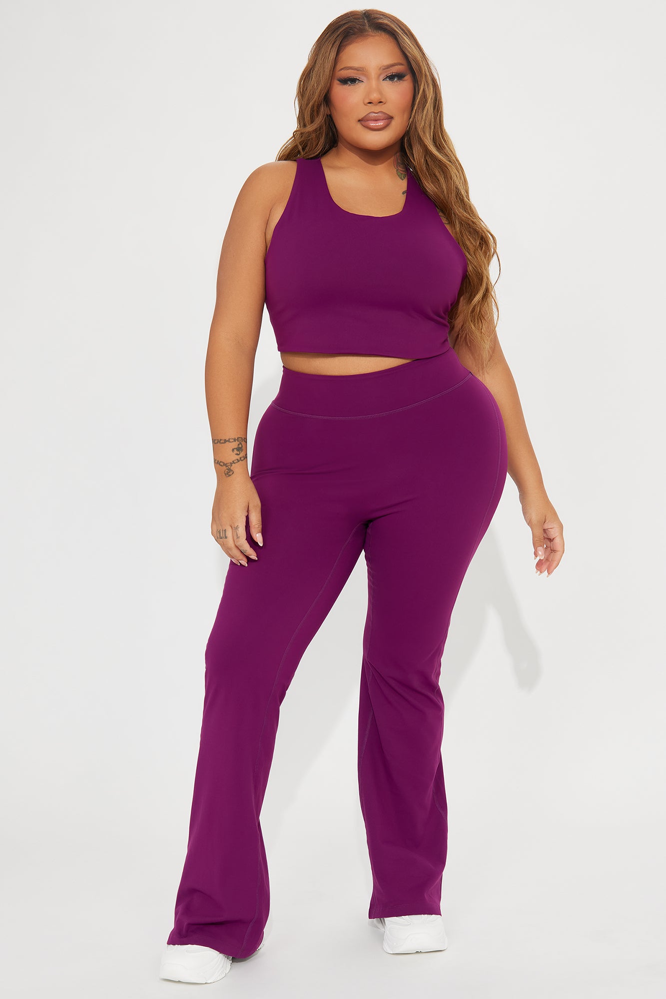 Body Sculpt Super Soft Sports Bra - Plum - Image 8
