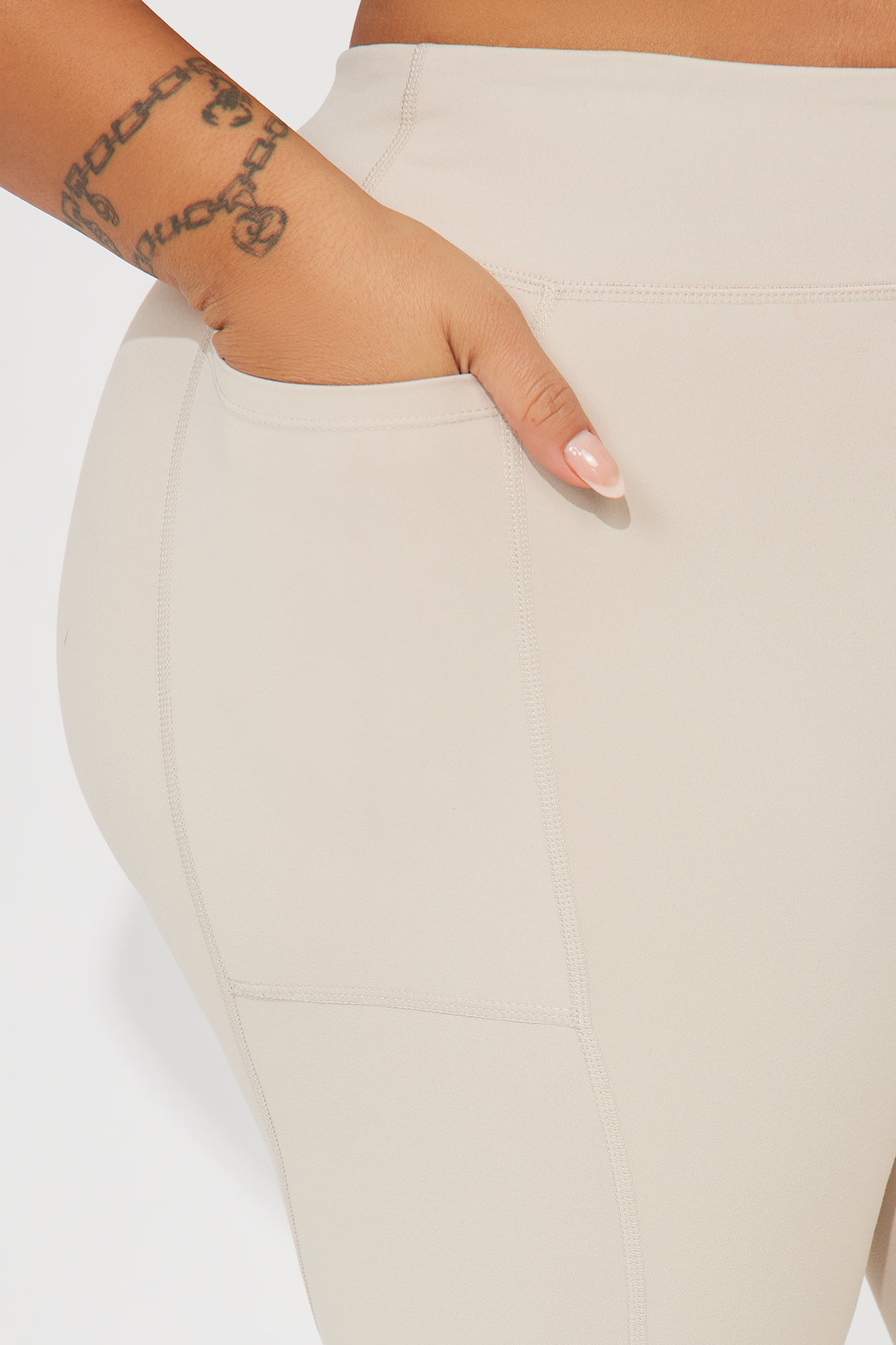 Hill Hiker Super Soft Active Legging - Taupe - Image 7