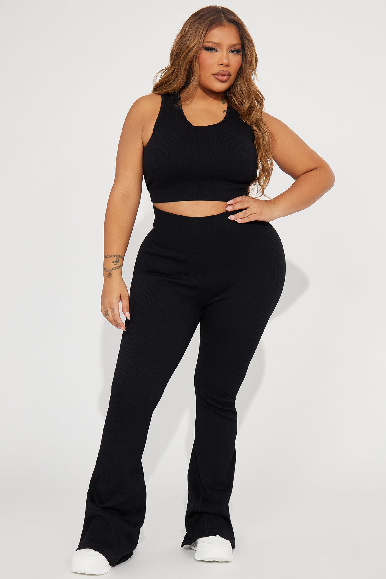 Beach Body Effortless Seamless Active Yoga Pant - Black - Image 7