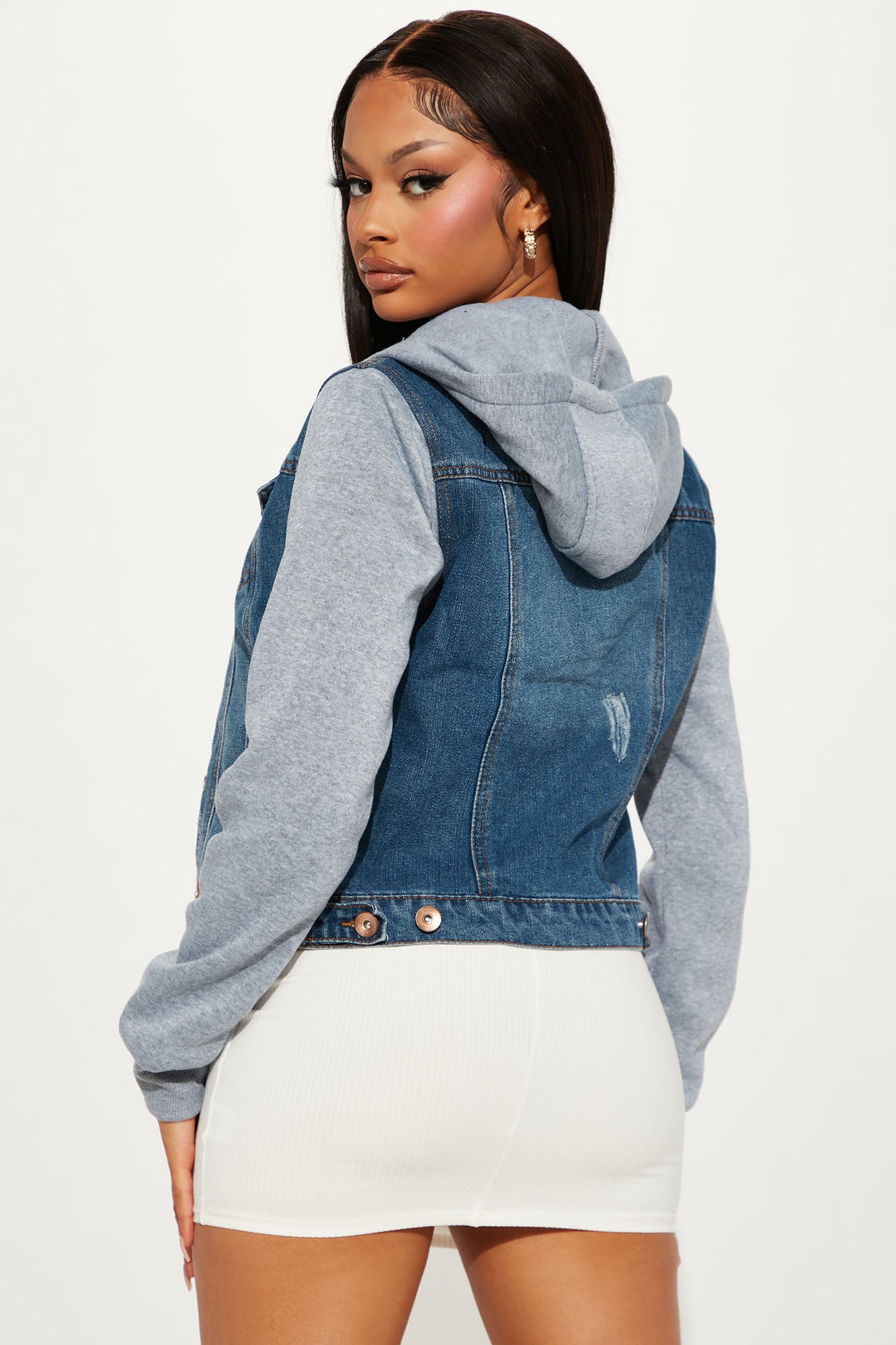 His Name Was Tustin Denim Jacket - Medium Wash - Image 4