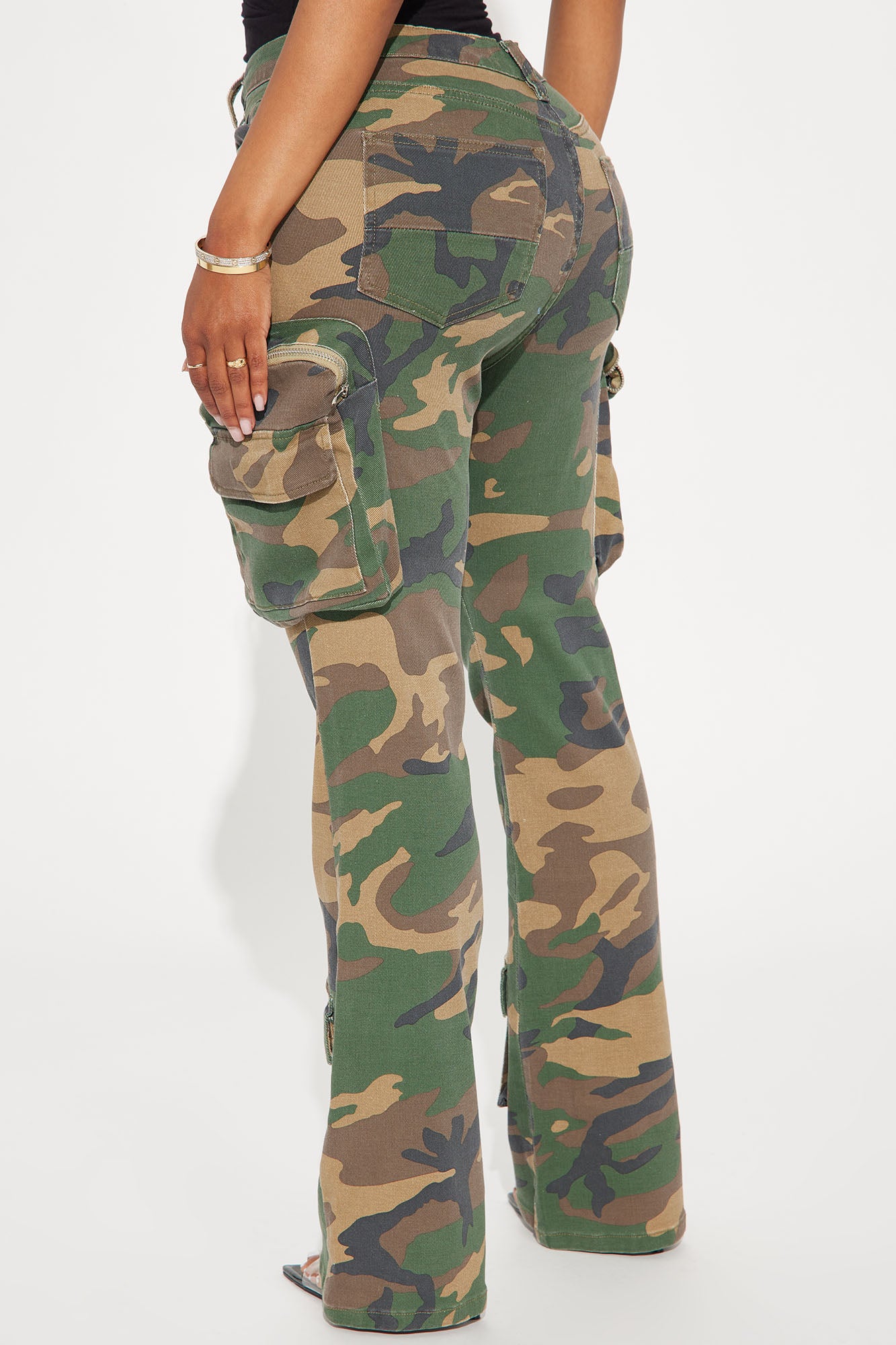 Staying True Bootcut Camo Pant - Olive/combo - Image 3