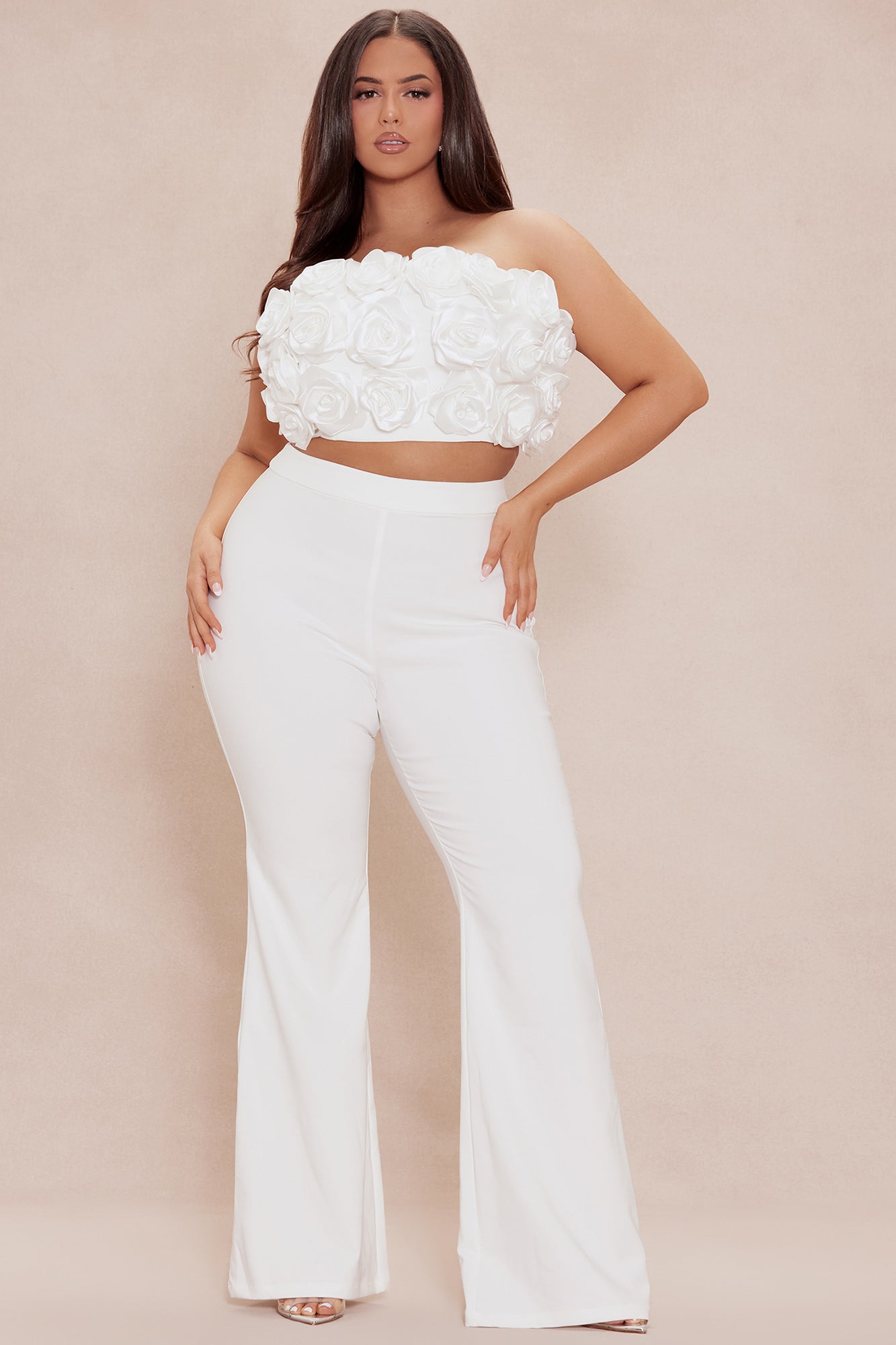 Anna Rose Pant Set - White - Image 5