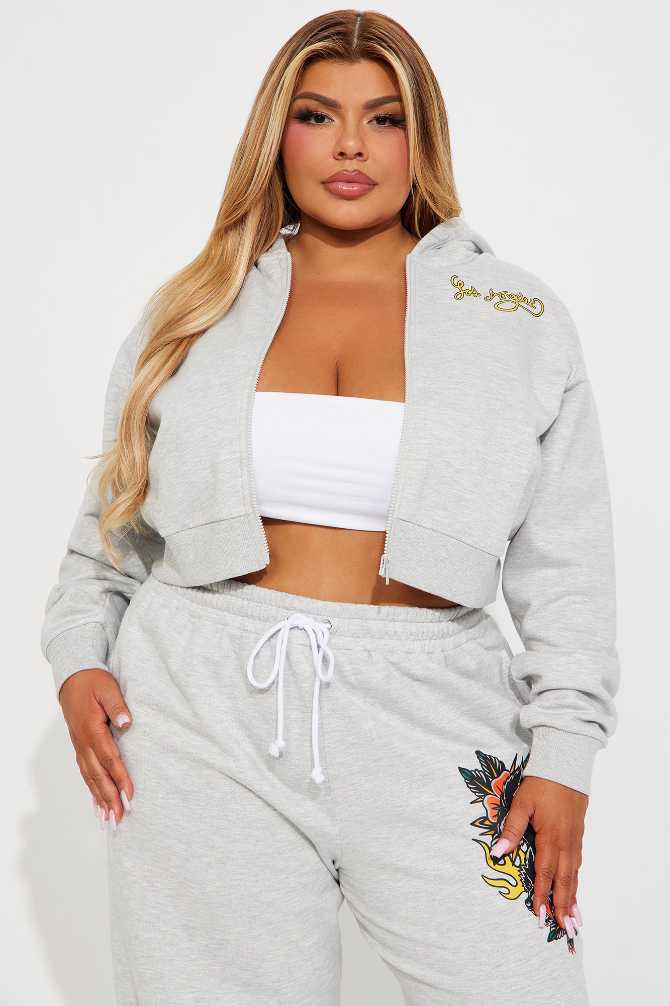 Alpha Energy Zip Front Hoodie - Heather Grey - Image 6