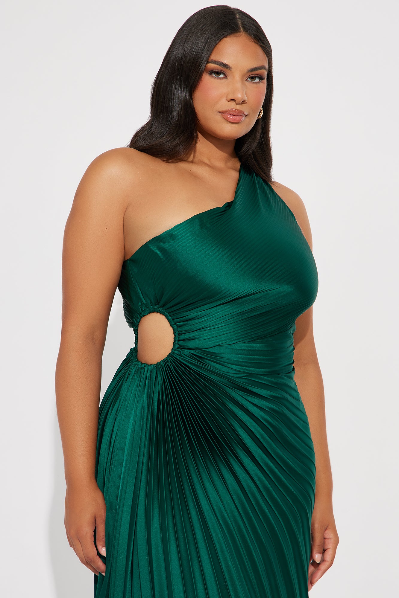 Belle Satin Maxi Dress - Hunter - Image 6