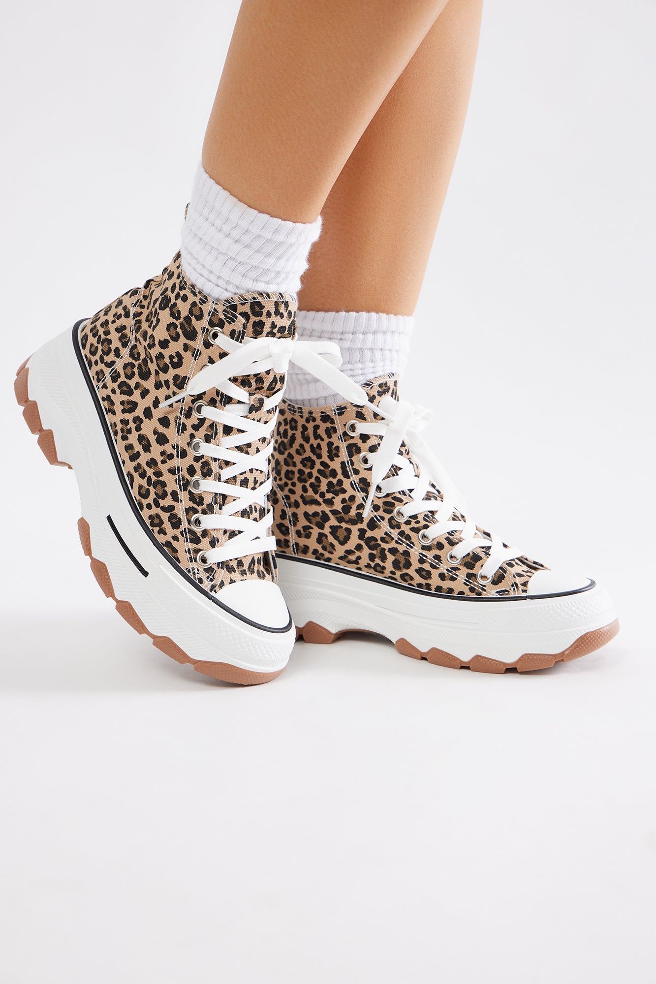 Milo Platform Sneakers - Leopard - Image 4