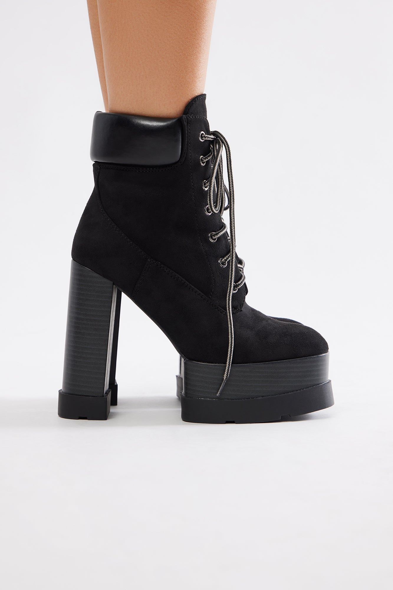 Cameron Platform Booties - Black - Image 4