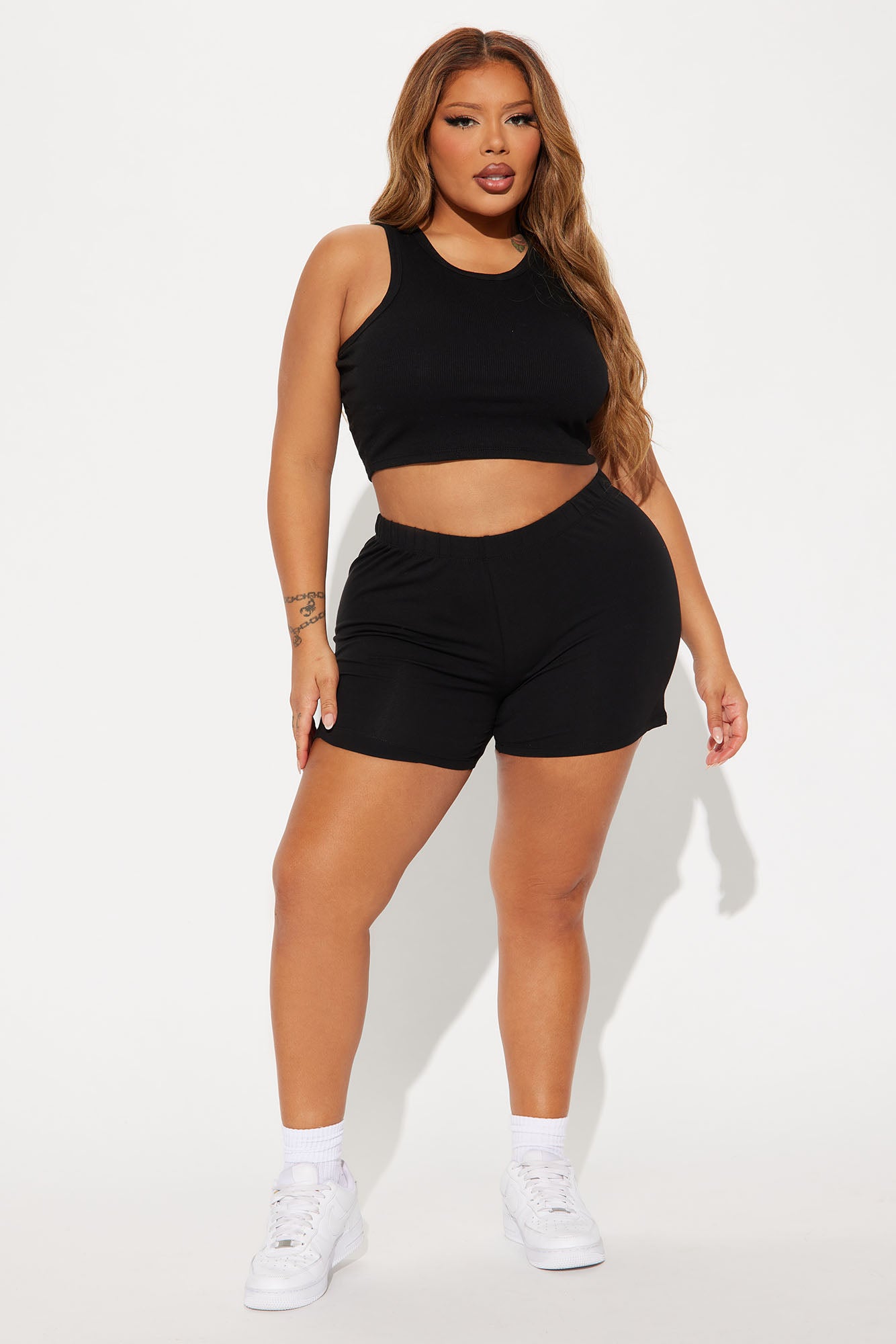 Plain Jane Mini Shorts - Black - Image 7