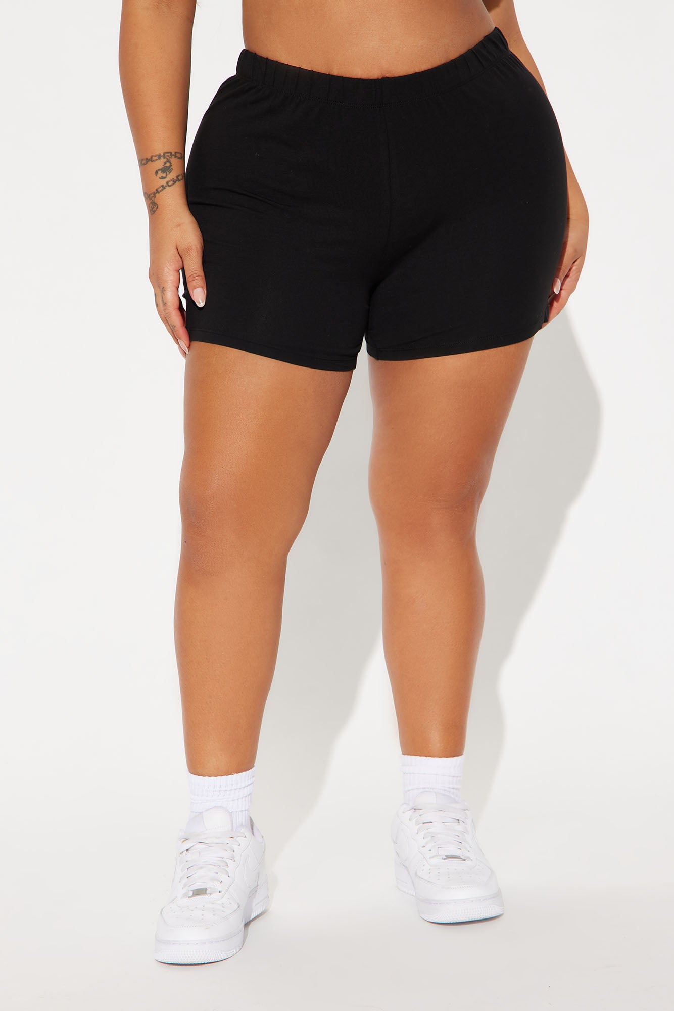 Plain Jane Mini Shorts - Black - Image 8