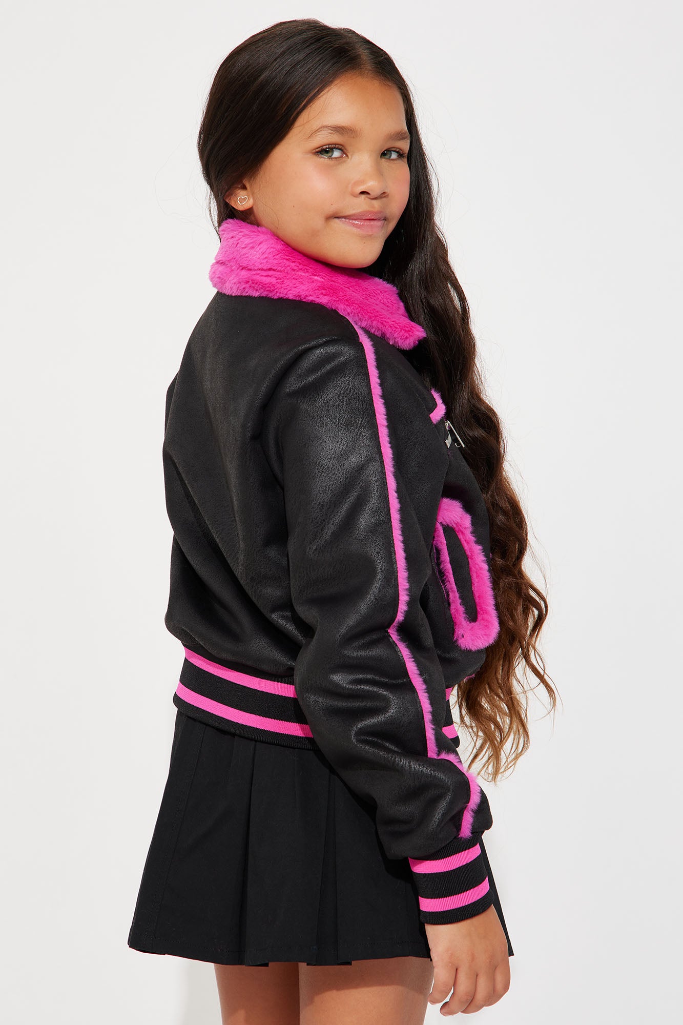 Mini Fair Games Cropped Jacket - Pink/combo - Image 4