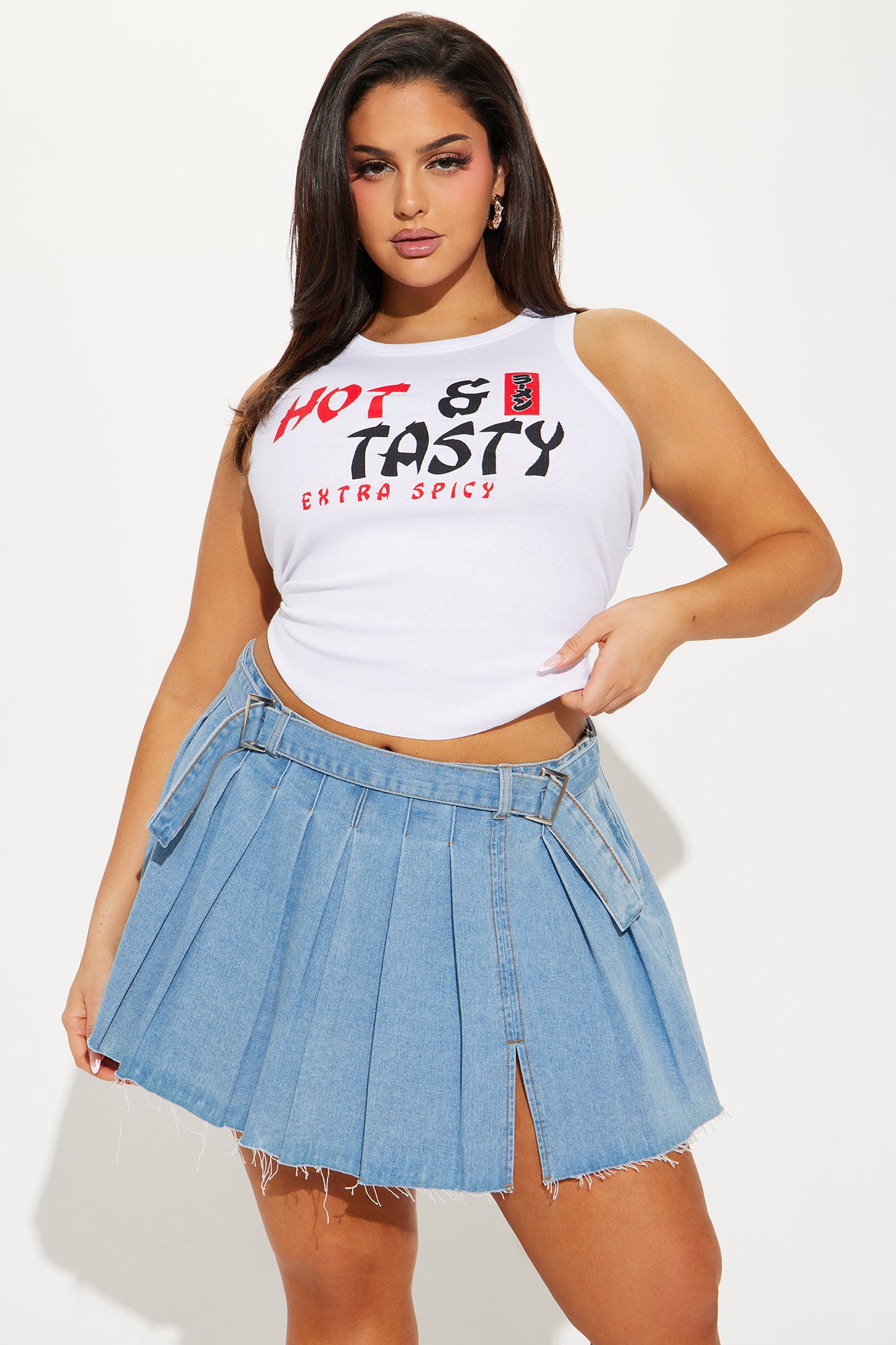Hot And Tasty Tank Top - White - Image 5